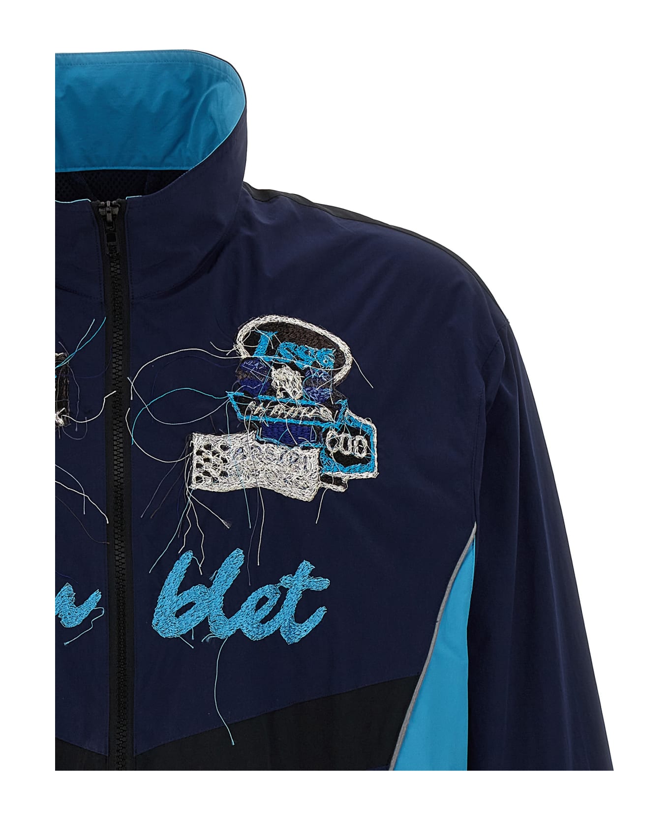 doublet 'a.i. Patches Embroidery' Jacket - Blue