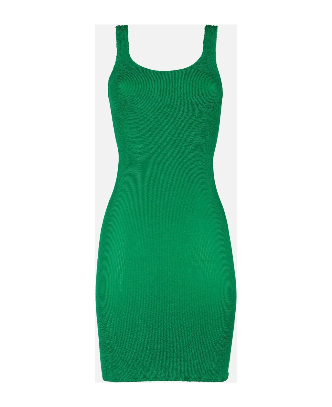 MC2 Saint Barth Green Crinkle Dress - GREEN