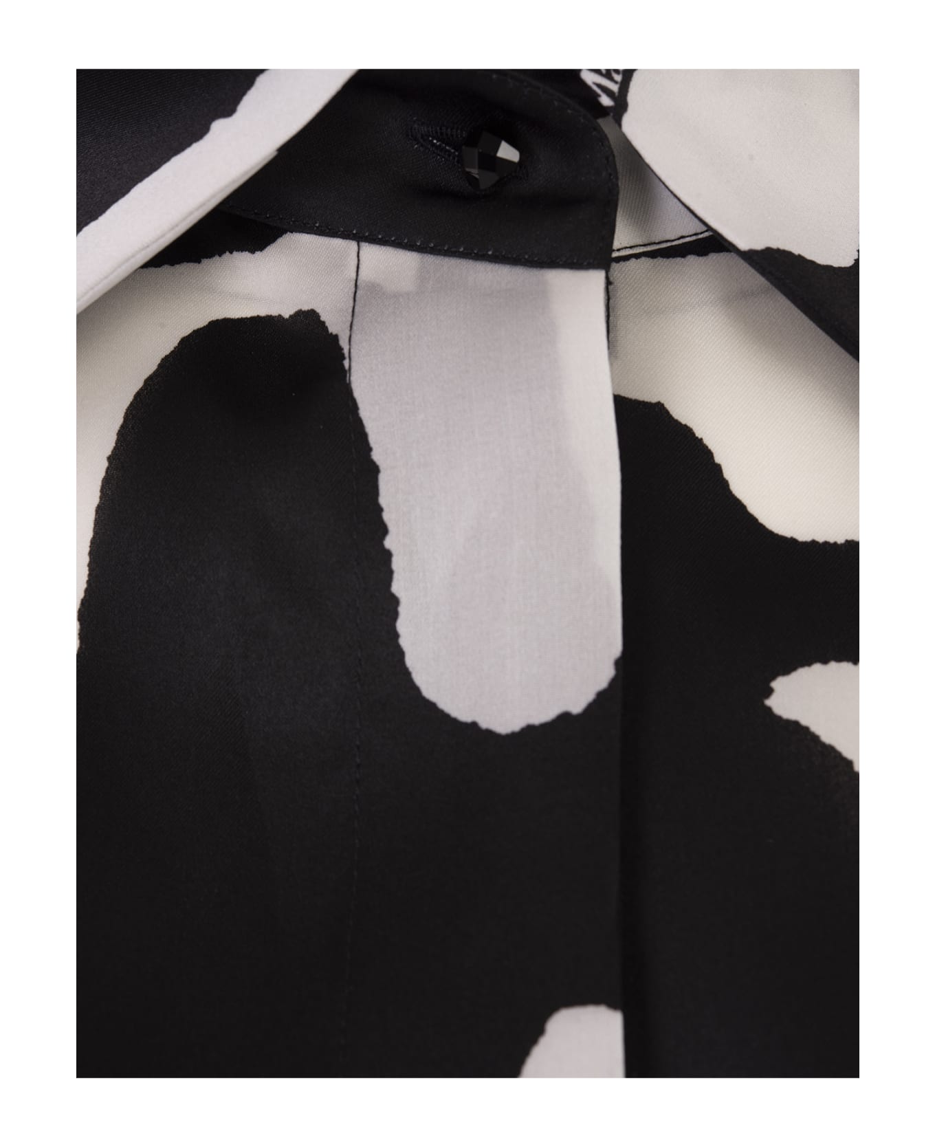 Max Mara Carella Shirt In White And Black - St. Grafica