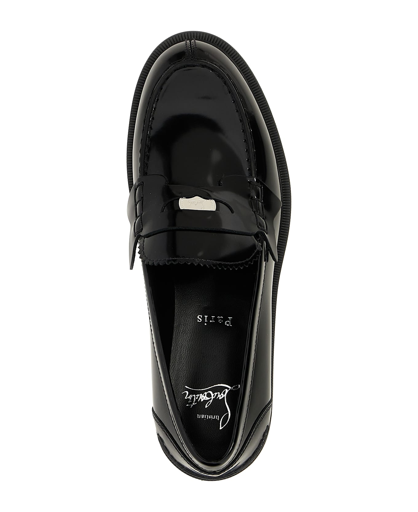 Christian Louboutin 'penny Lug' Loafers - Black  