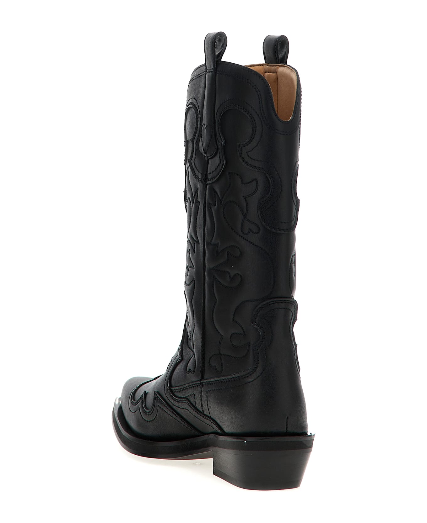 Ganni 
western
 Texas Boots - BLACK