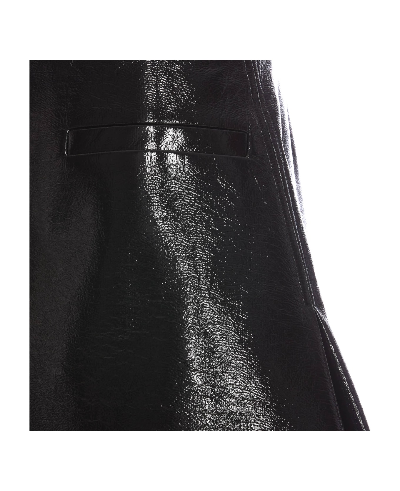 Courrèges Vinyl Mini Skirt - Black