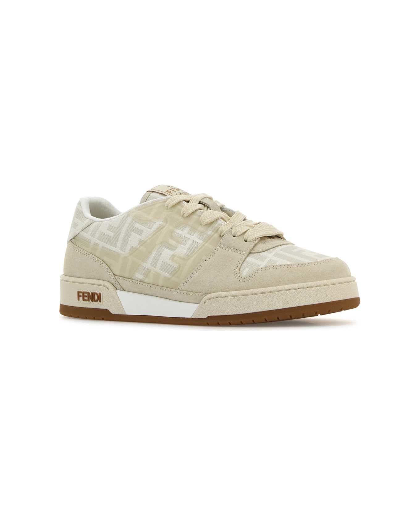 Fendi Embroidered Match Sneakers - GRANIT+AVO.TORT+AMID