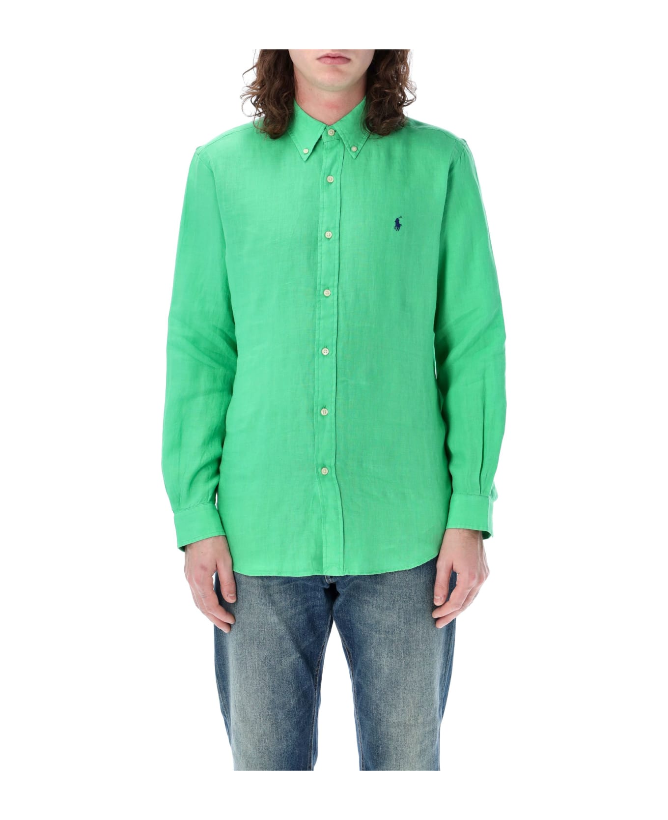 Polo Ralph Lauren Custom Fit Shirt - GREEN