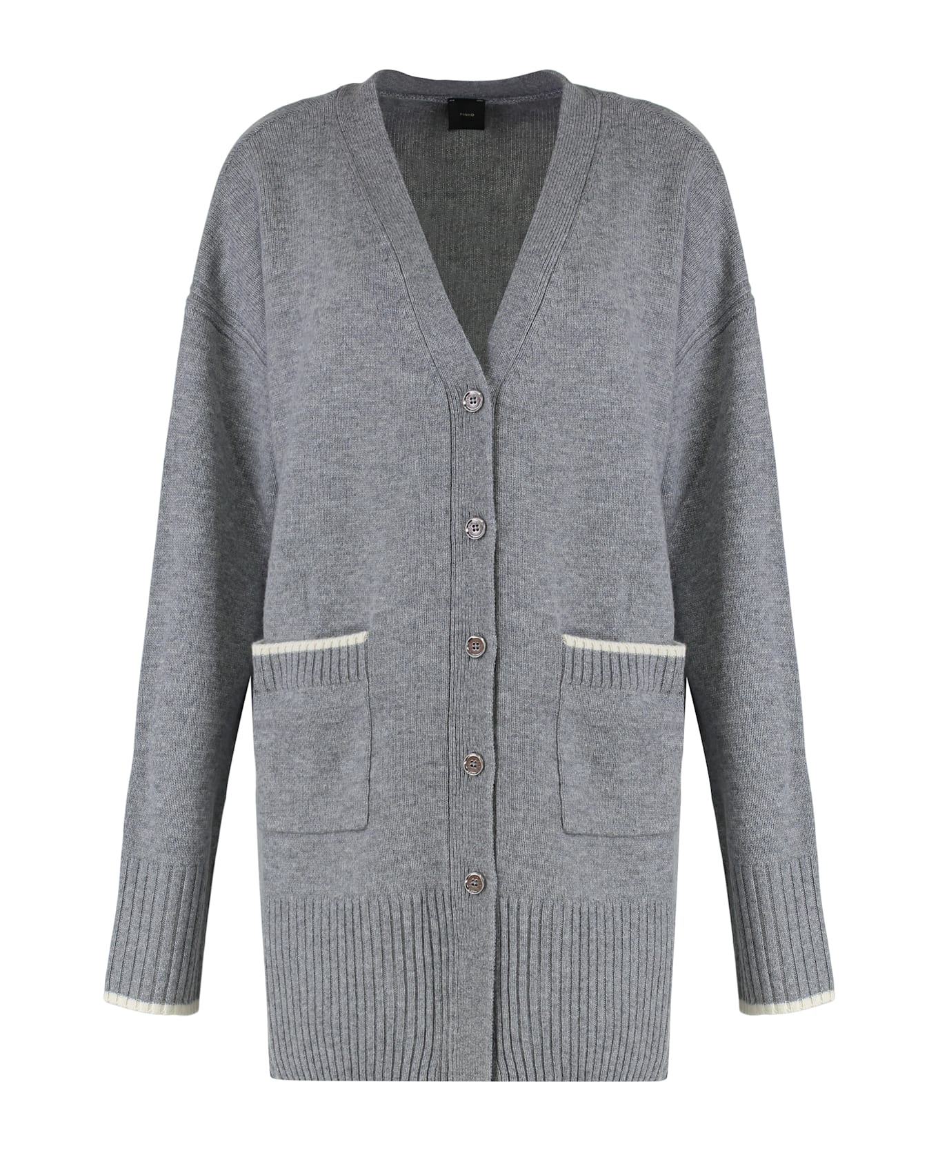 Pinko Tasmania Wool And Cashmere Cardigan - grey