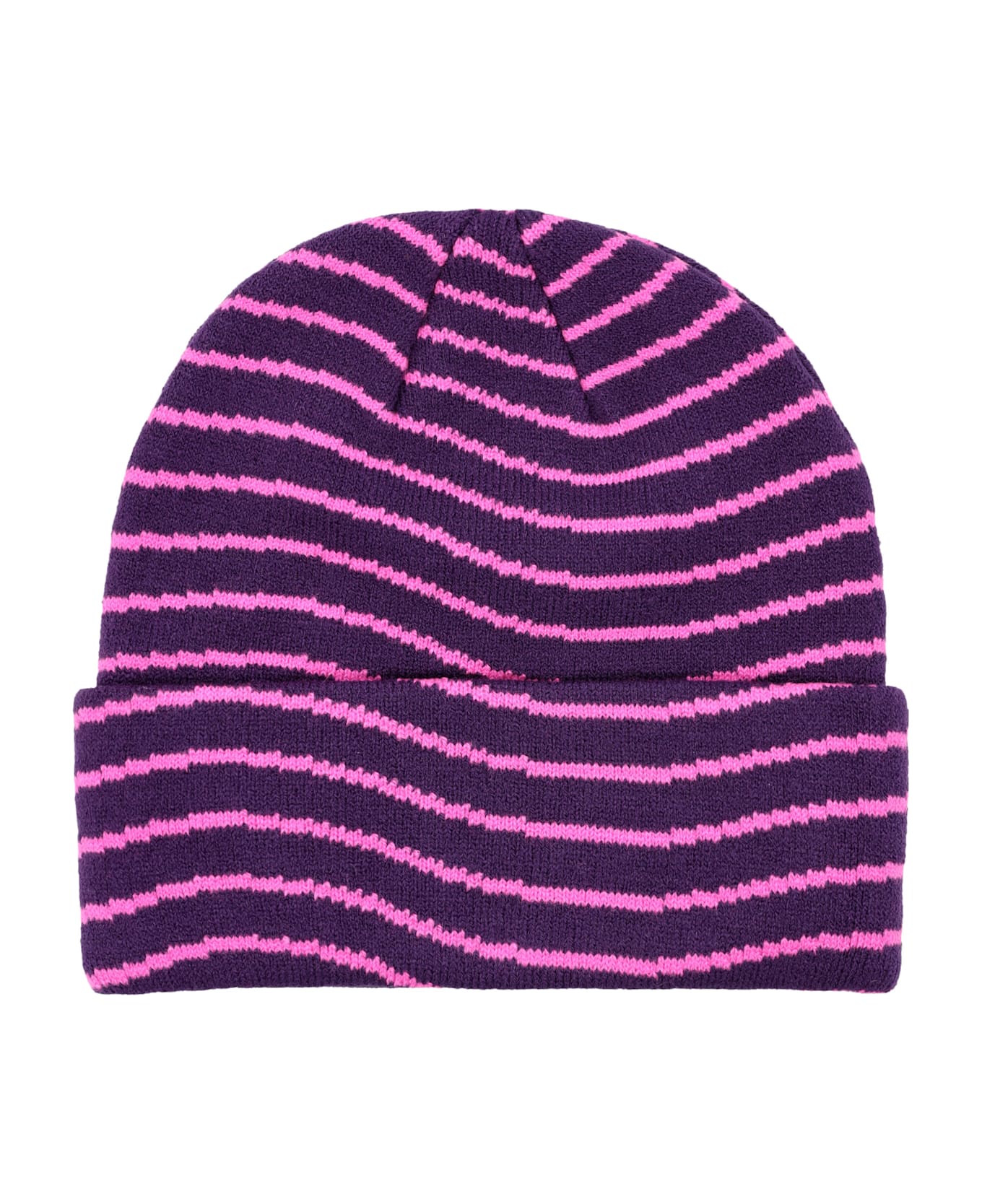 Dime College Wave Cuff Beanie - PURPLE