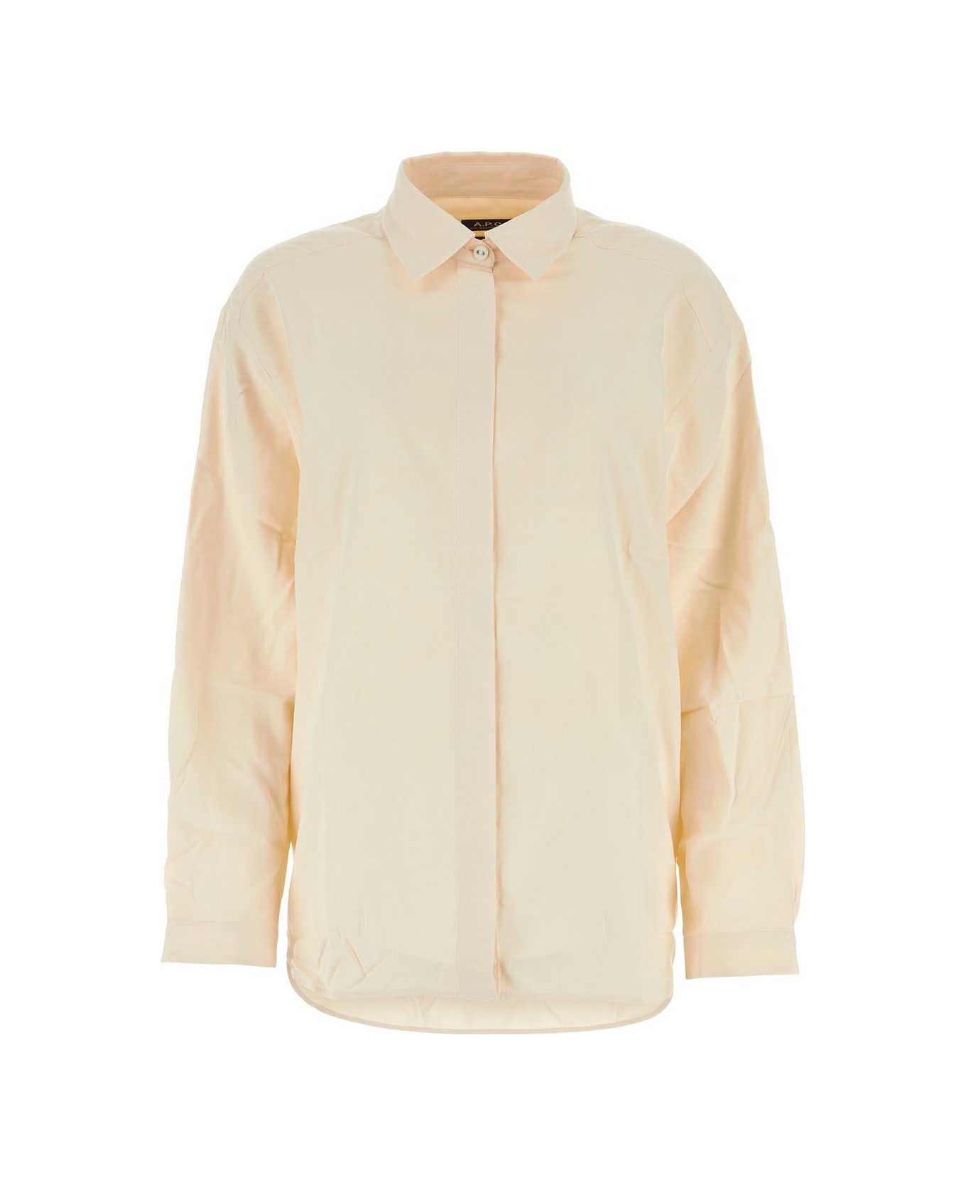 A.P.C. Collared Button-up Shirt - beige