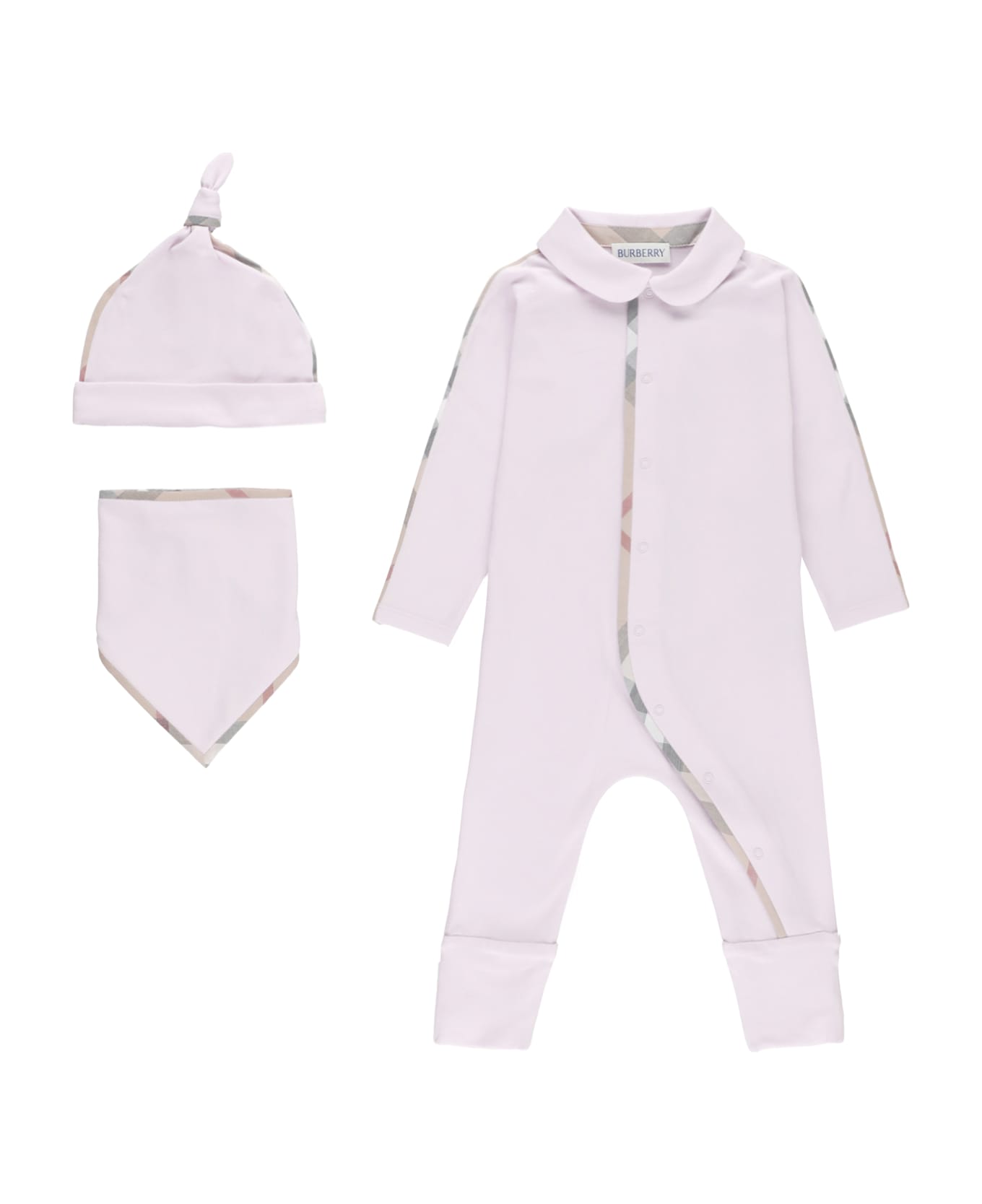 Burberry Cotton Three-piece Set - Pink