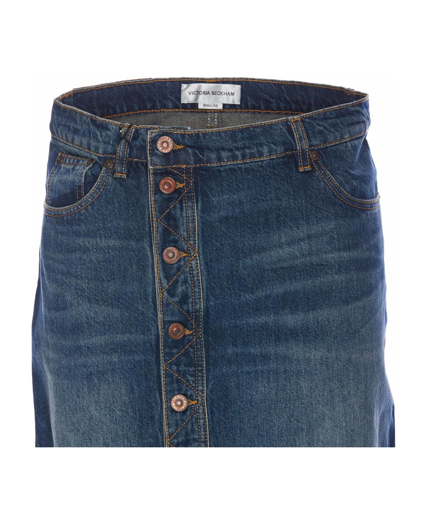 Victoria Beckham Denim Skirt - Blue