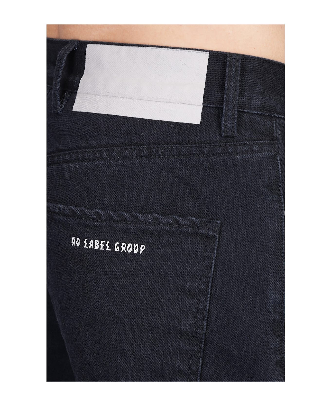 44 Label Group Francisco Jeans In Black Cotton - black