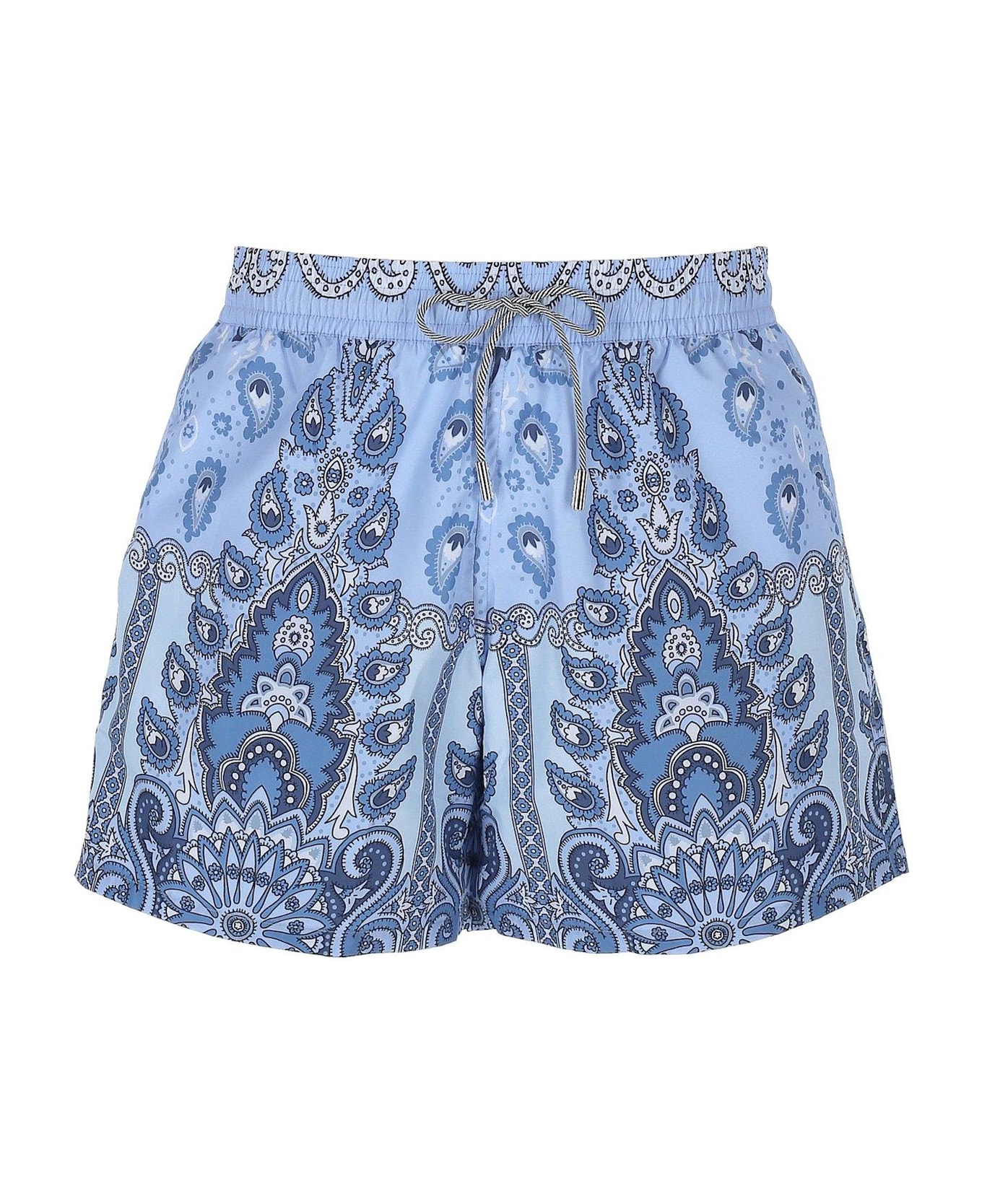 Etro Printed Polyester Swimming Shorts - MULTICOLOR