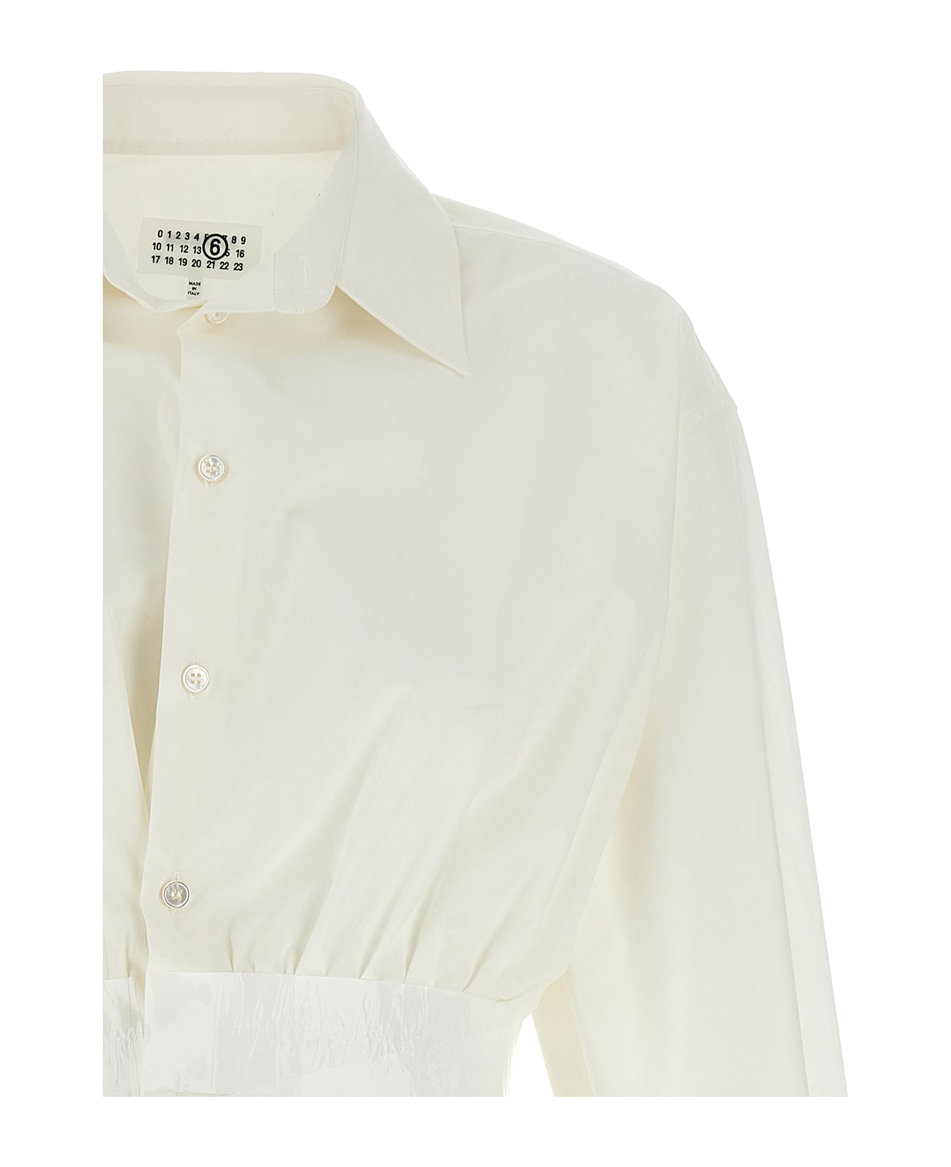 MM6 Maison Margiela White Cotton Shirt - White