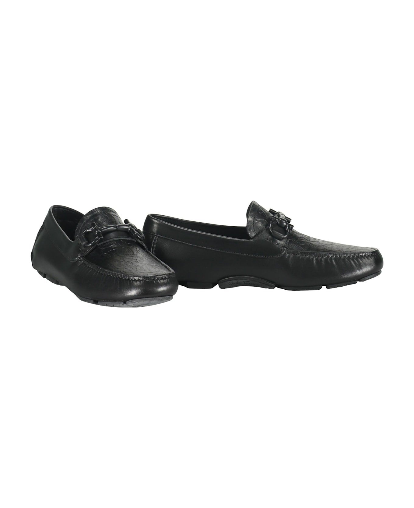 Ferragamo Gancin Driver Loafer - black