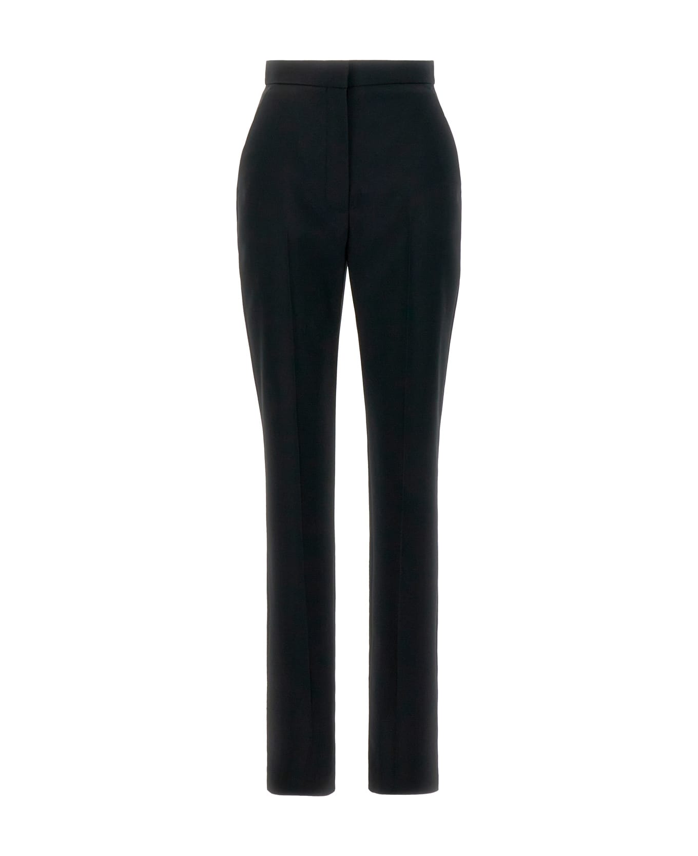 Alexander McQueen Black Wool Pant - BLACK