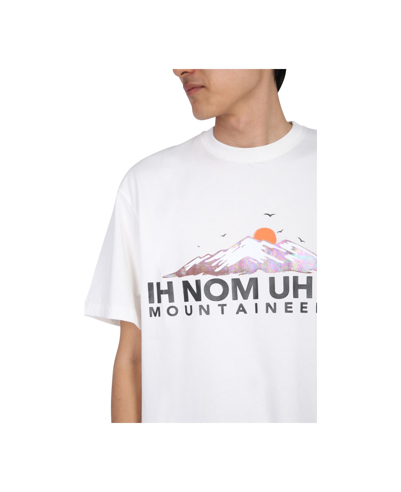 ih nom uh nit Crew Neck T-shirt - WHITE