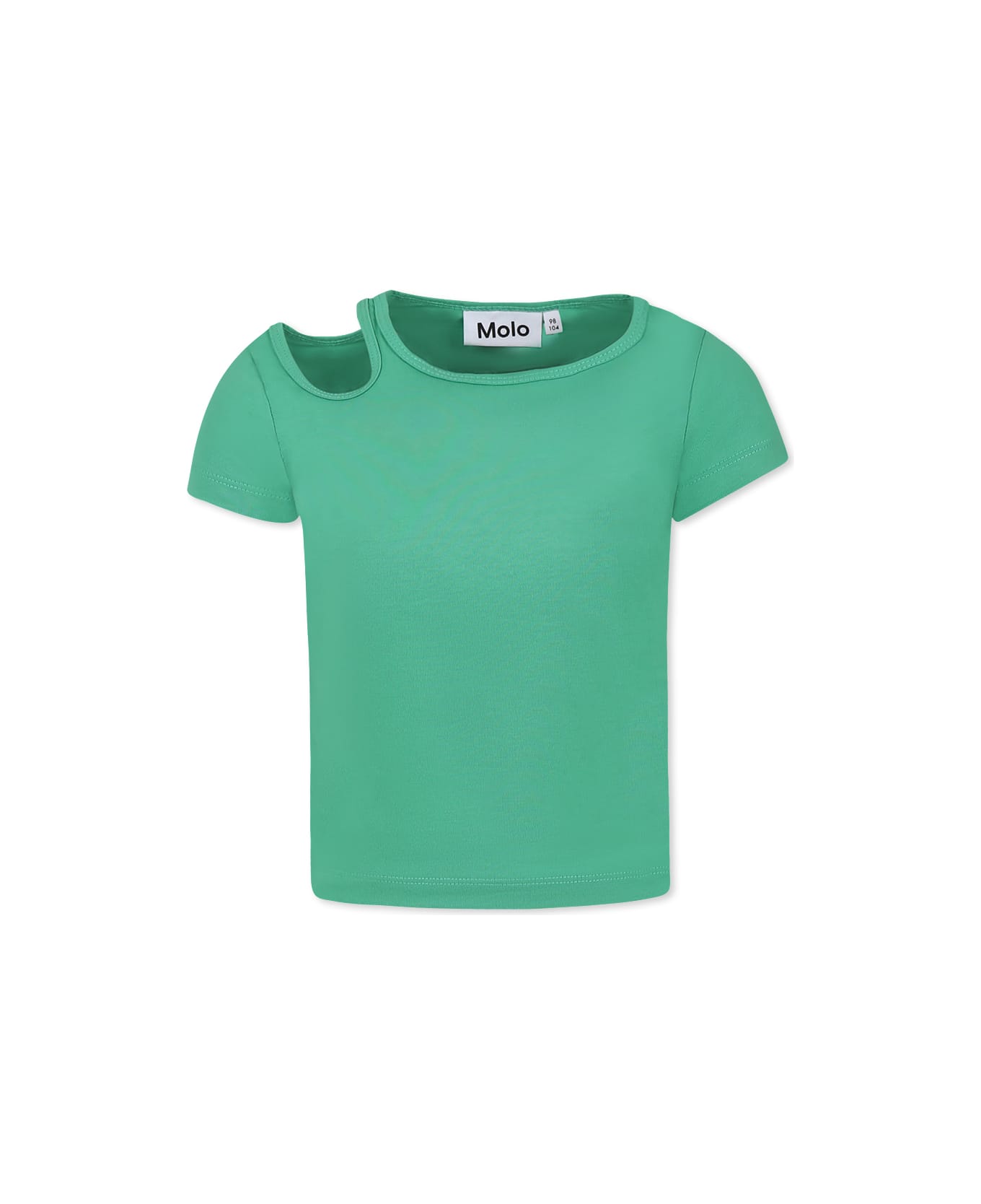 Molo Grenn T-shirt For Girl - Green