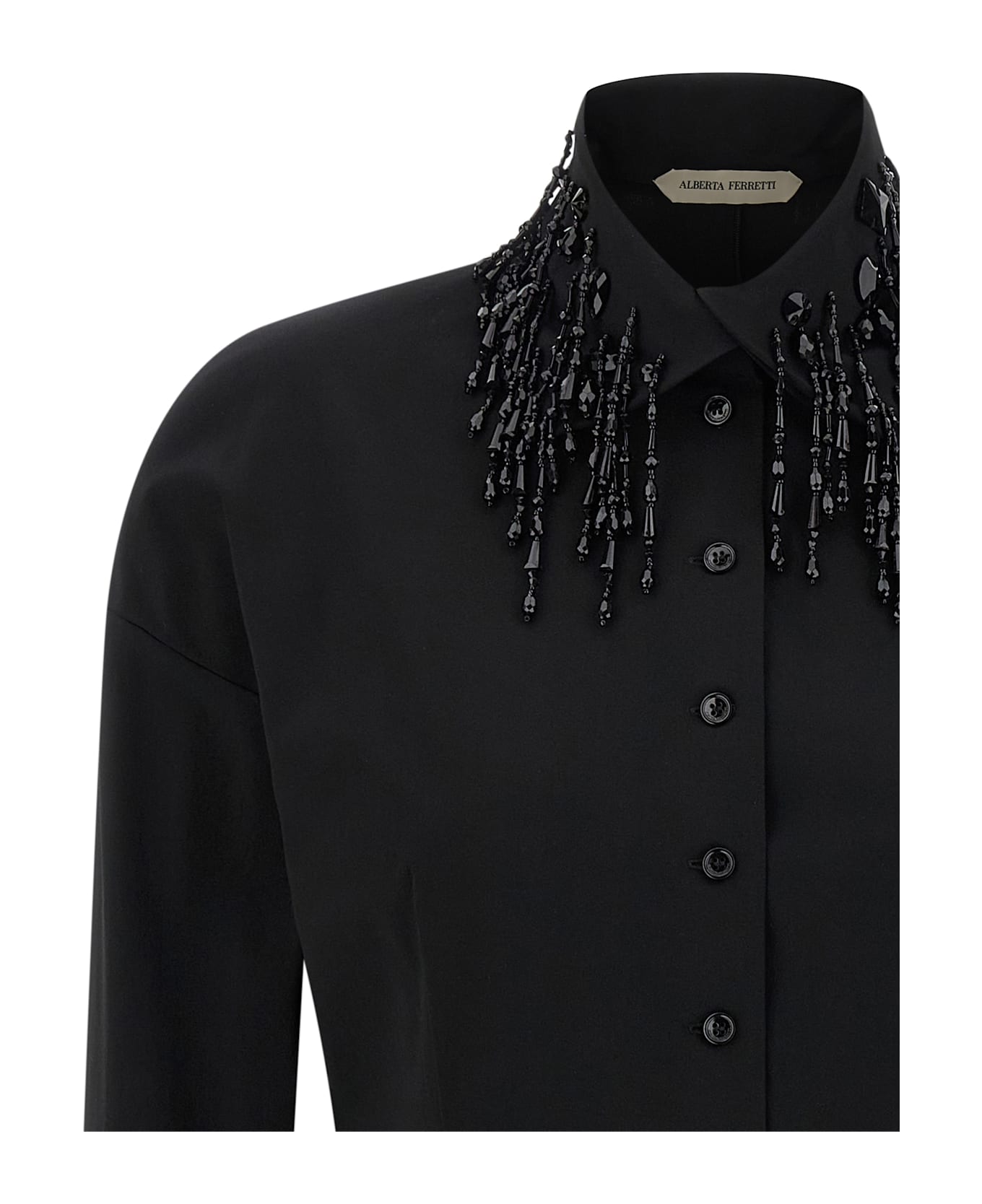 Alberta Ferretti Beads Shirt - Black  
