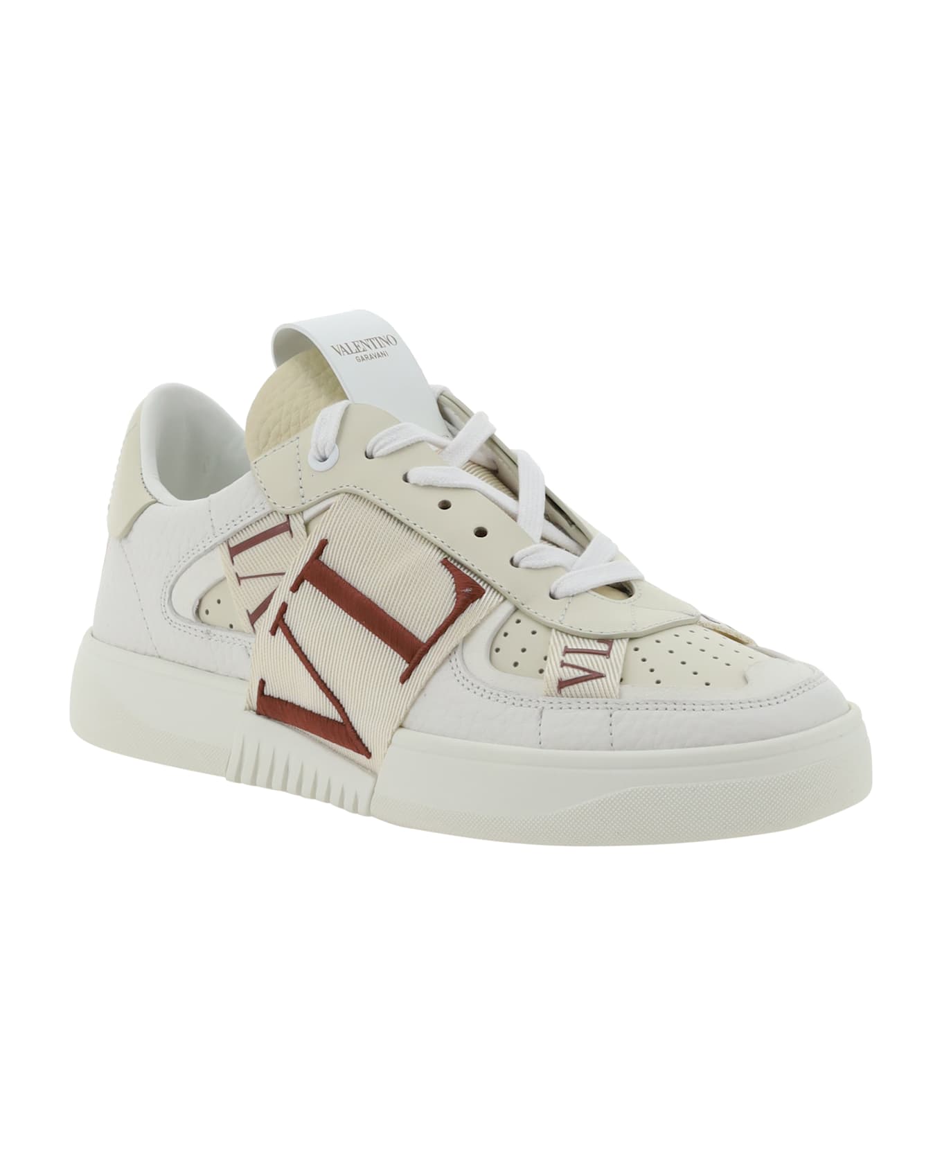 Valentino Garavani Vl7n Sneakers - Bianco/ivory-rose Brown/l.ivory/ivory/bi