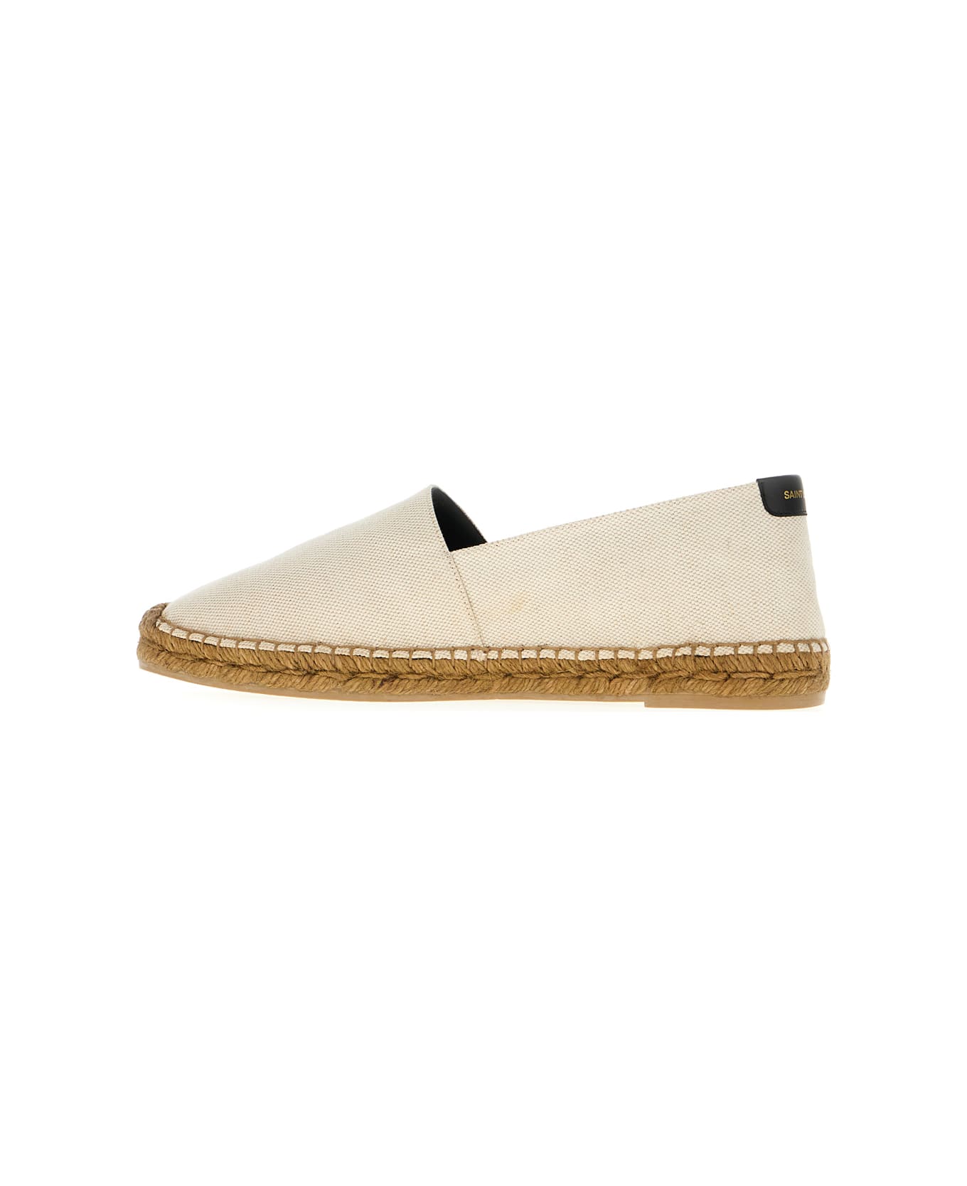 Saint Laurent Sand Canvas Espadrilles - ECRU NERO