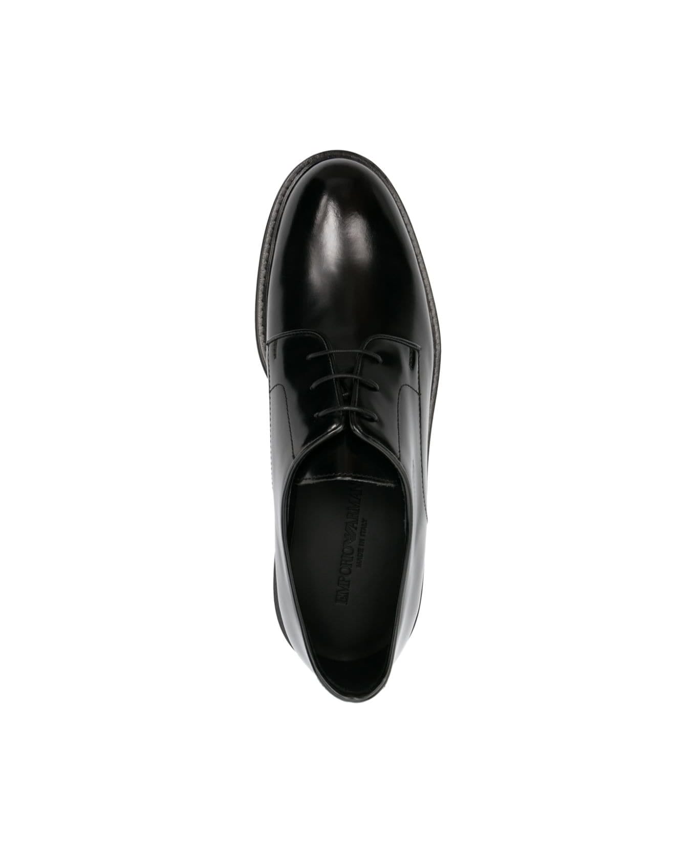 Emporio Armani Lace Up Shoes - Black