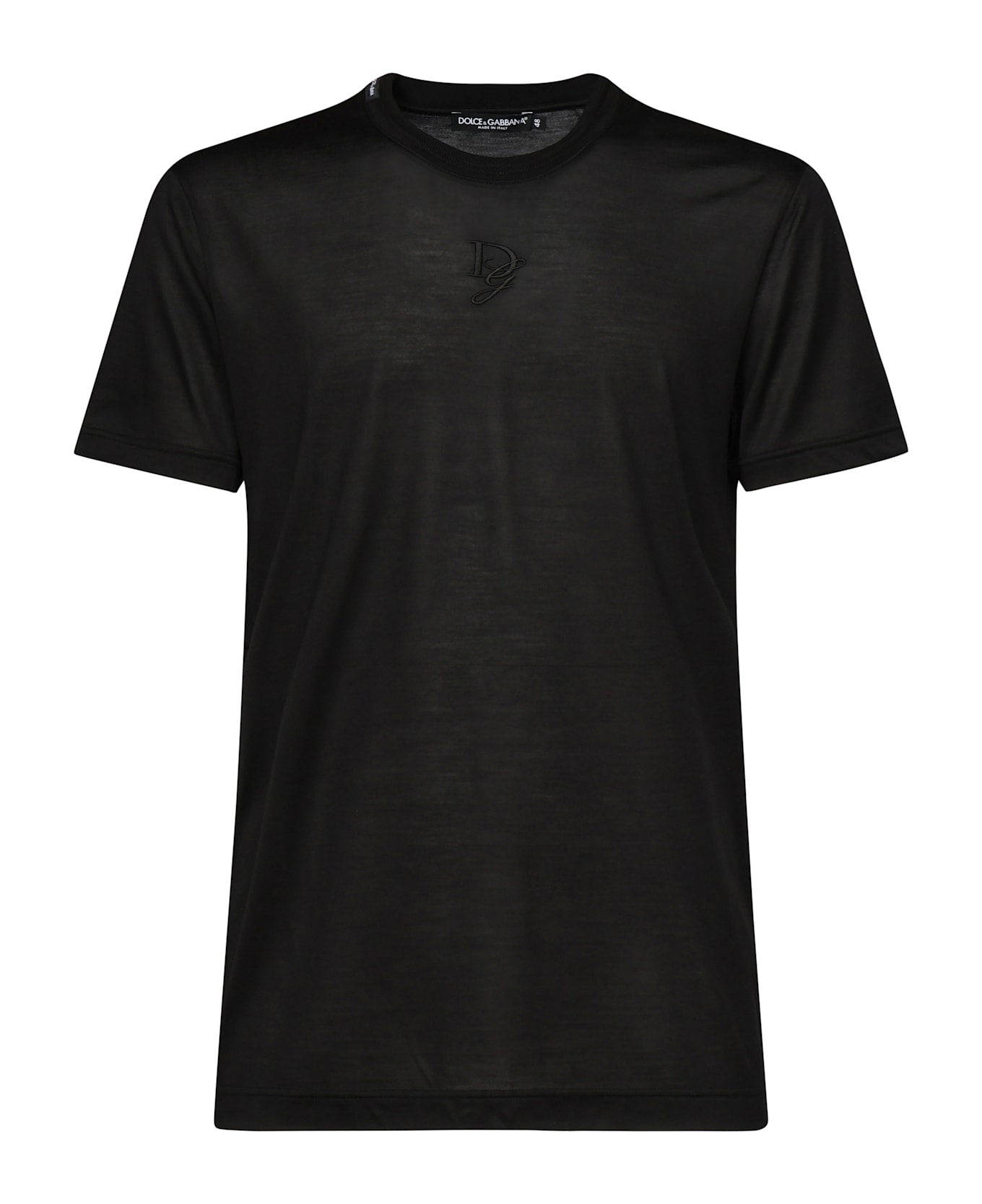 Dolce 
Gabbana T-shirt With Logo - Black