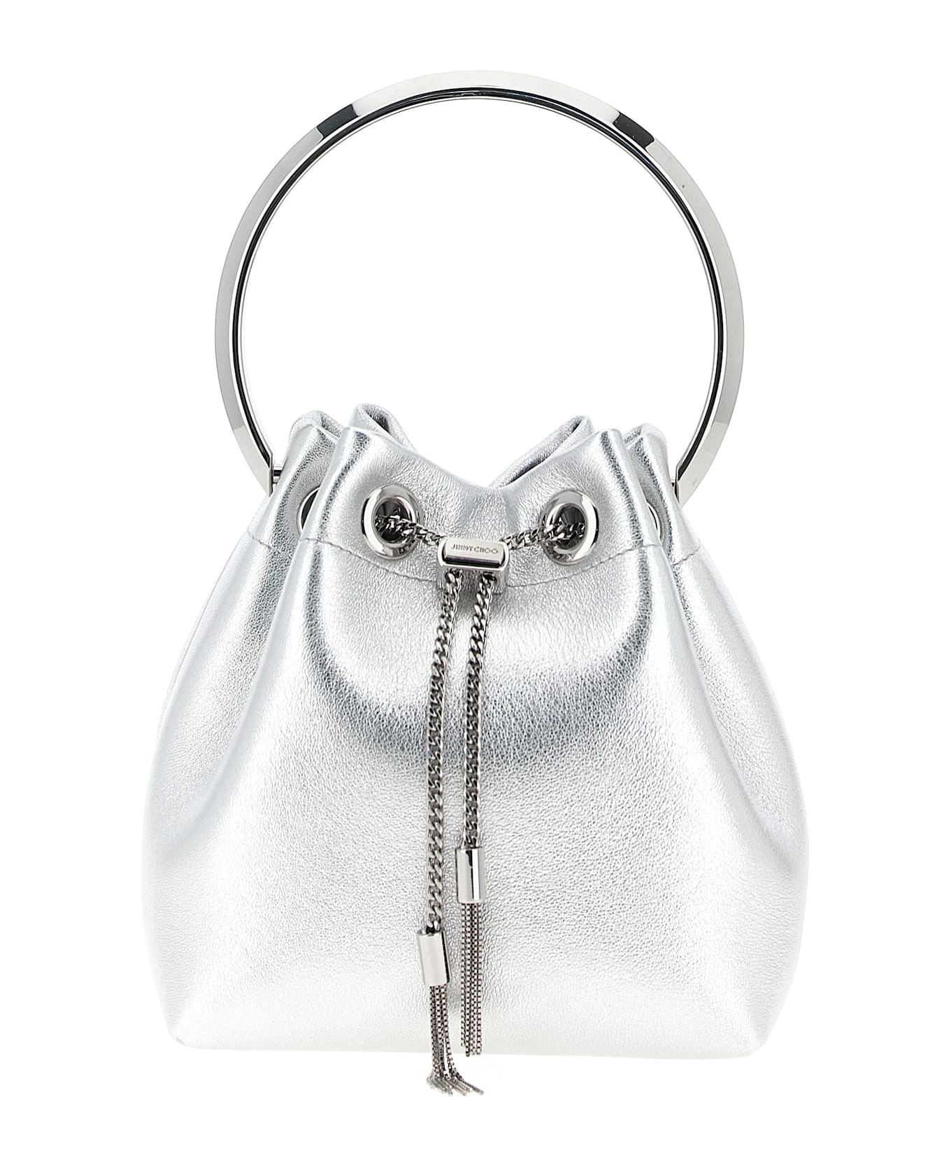 Jimmy Choo 
bon Bon
 Bucket Bag - Silver
