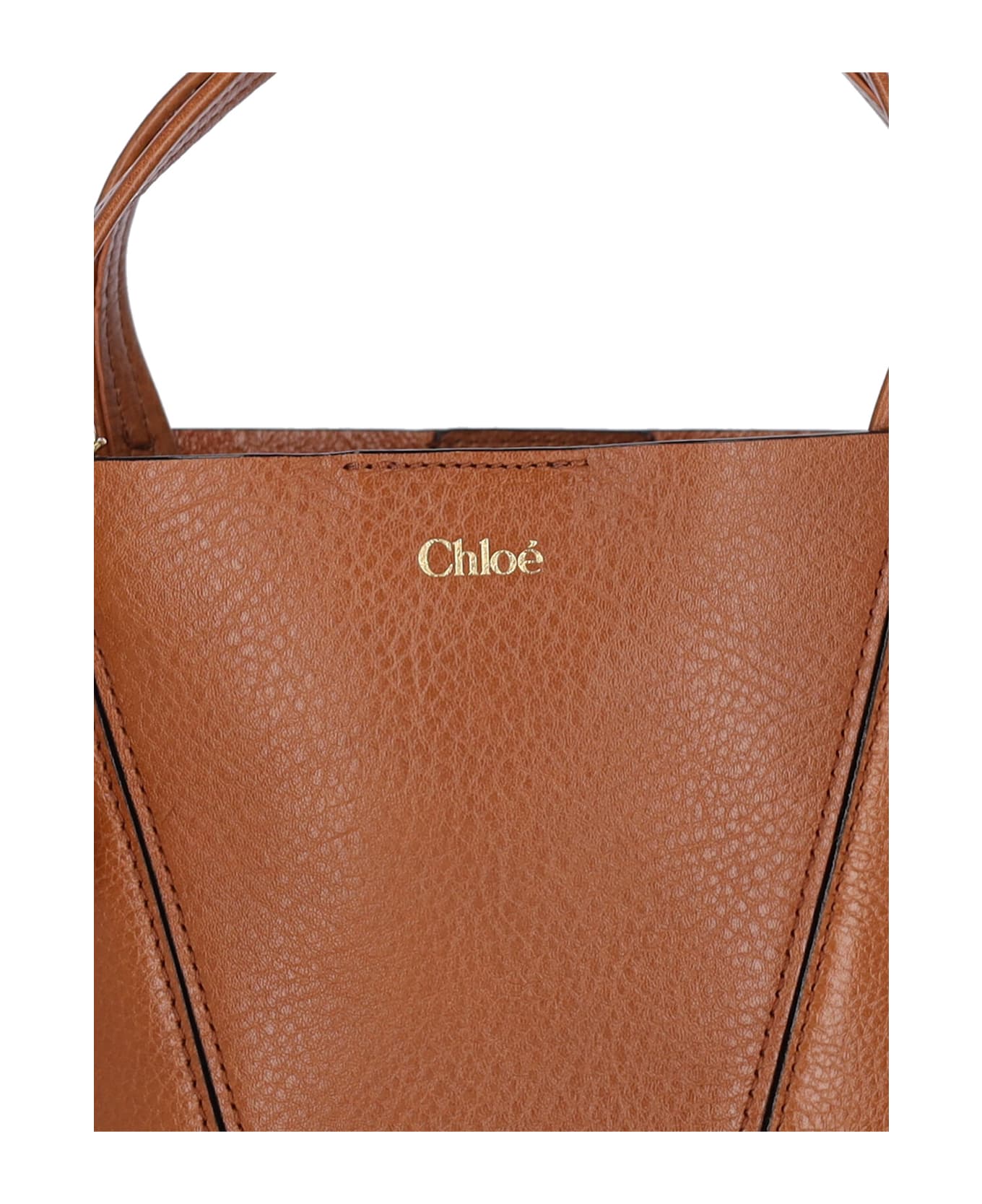 Chloé Small Tote Bag "spin" - Brown