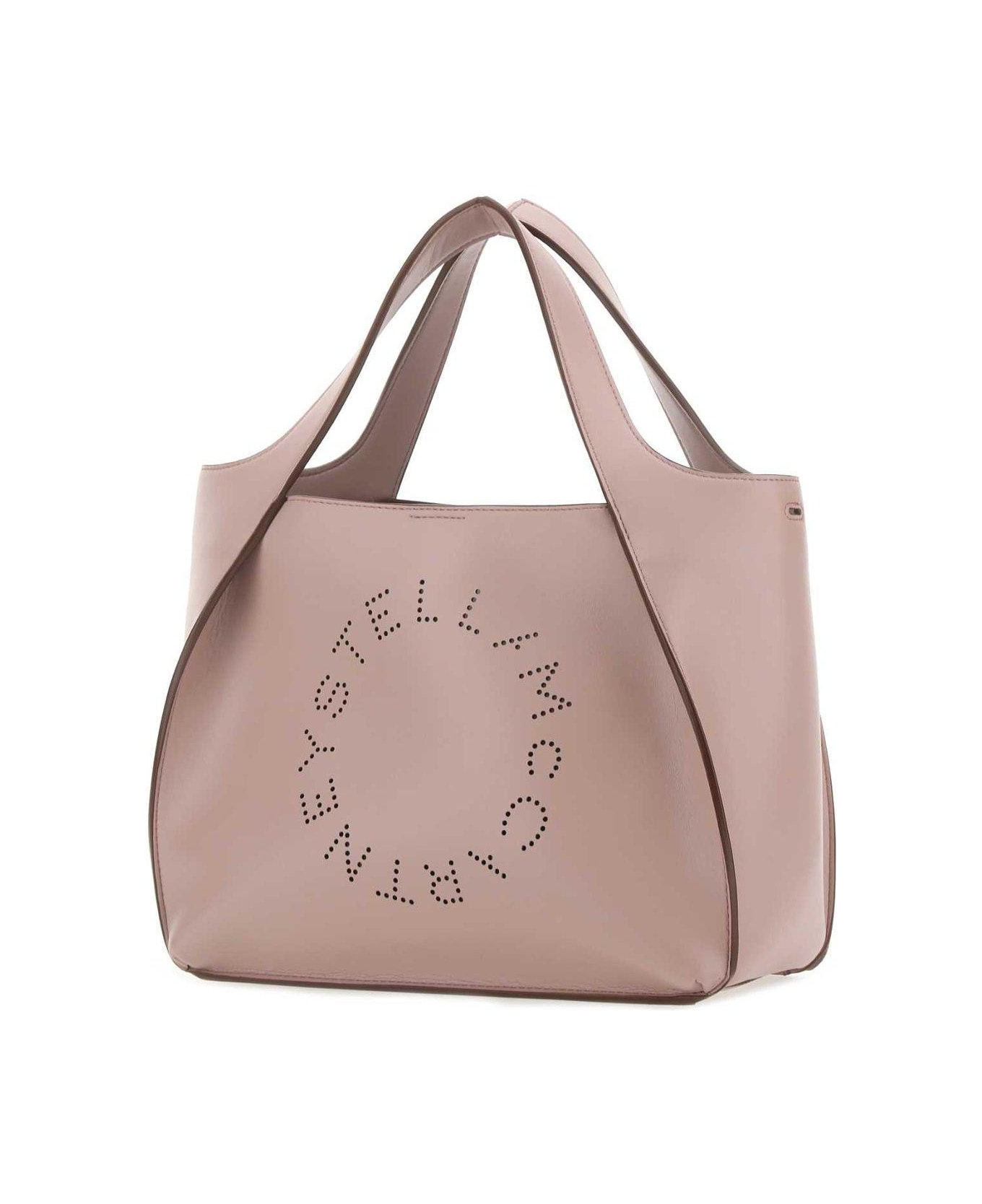 Stella McCartney Logo Embossed Top Handle Bag - Shell トートバッグ