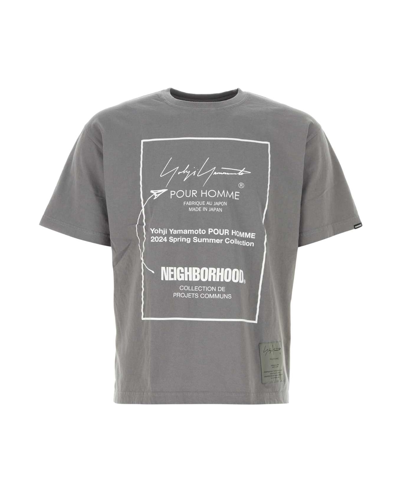 Yohji Yamamoto Grey Cotton Yohji Yamamoto X Neighborhood T-shirt - grey