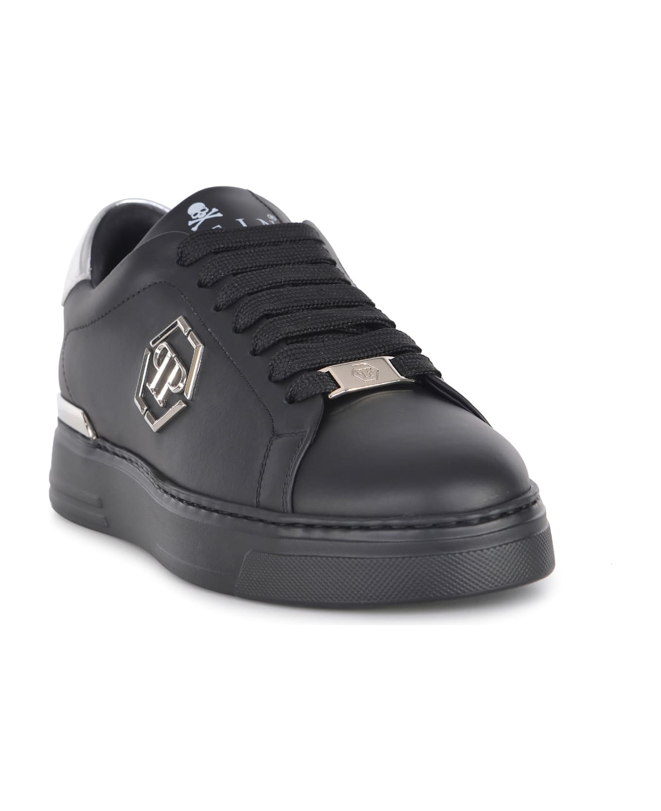 Philipp Plein Sneakers In Leather - Black