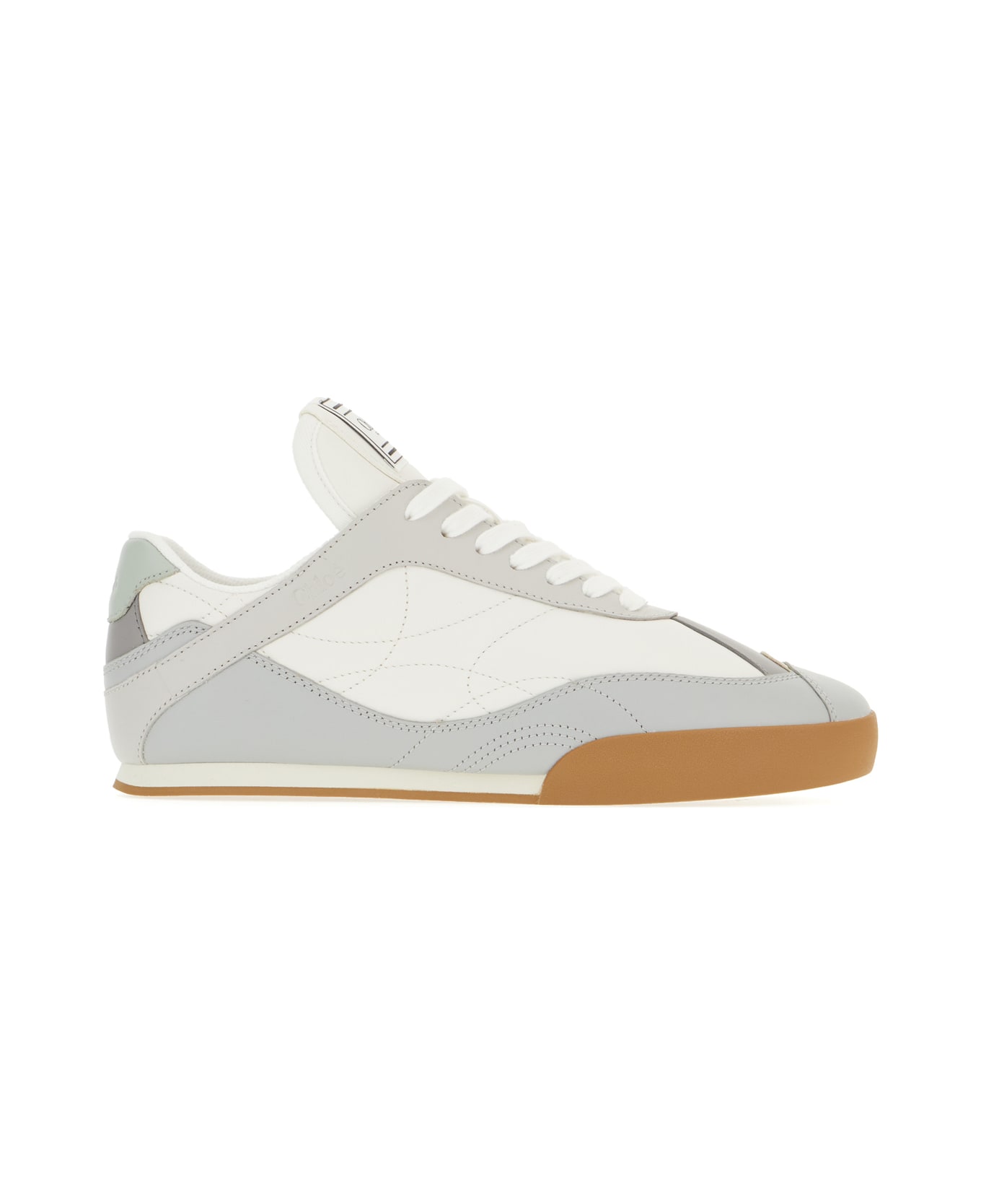 Chloé Multicolor Leather Kick Sneakers - PASTEL BLUE