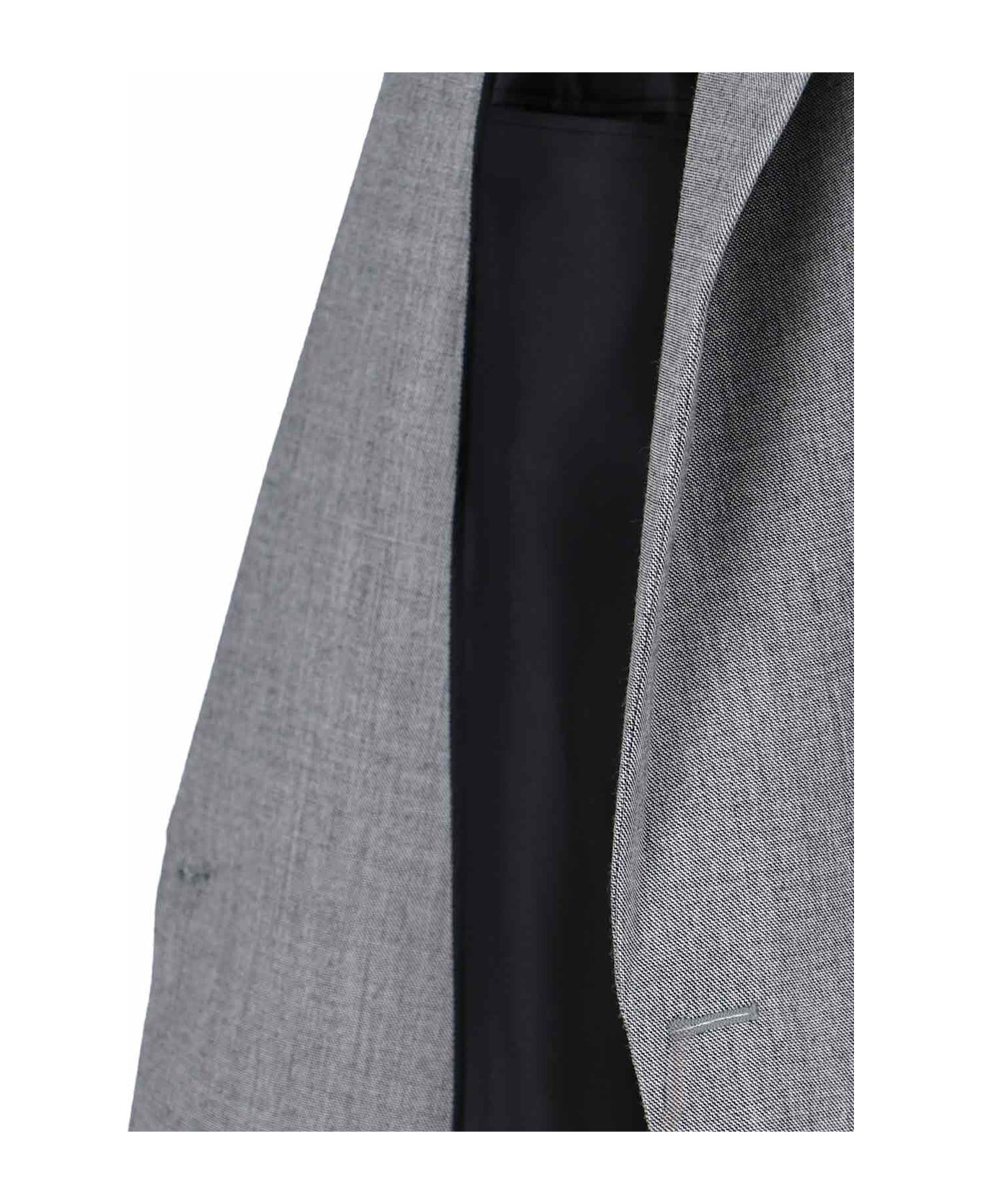 Saint Laurent Double-breasted Wool Blazer - GREY ブレザー