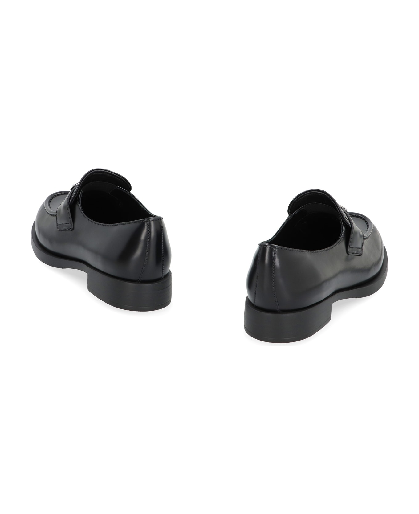 Prada Leather Loafers - black