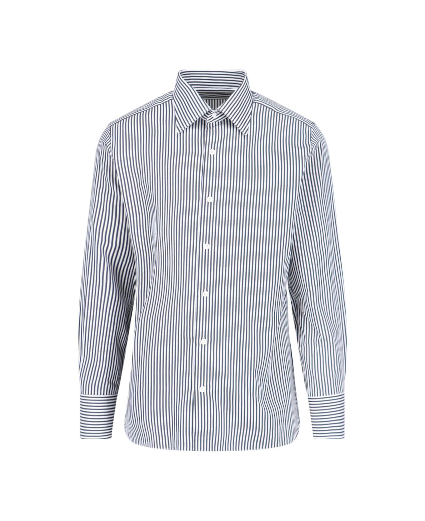 Tom Ford Striped Slim Shirt - White