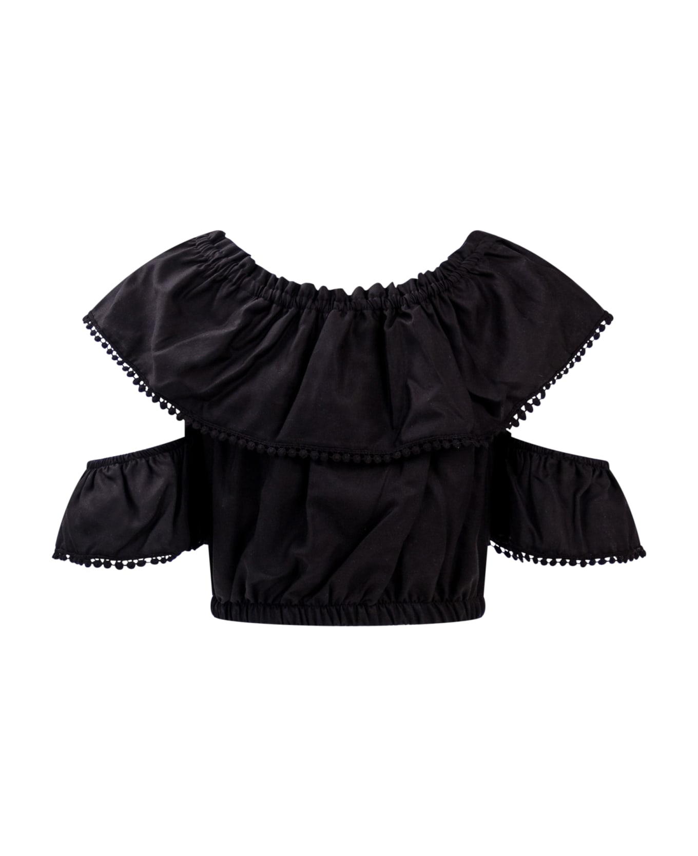 TwinSet Blouse With Ruffle - Black