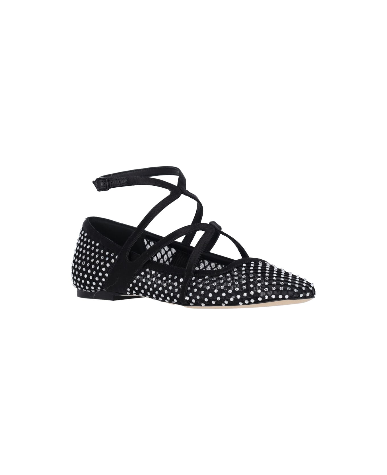 Jimmy Choo 
astoria
 Rhinestone Ballet Flats - Black  