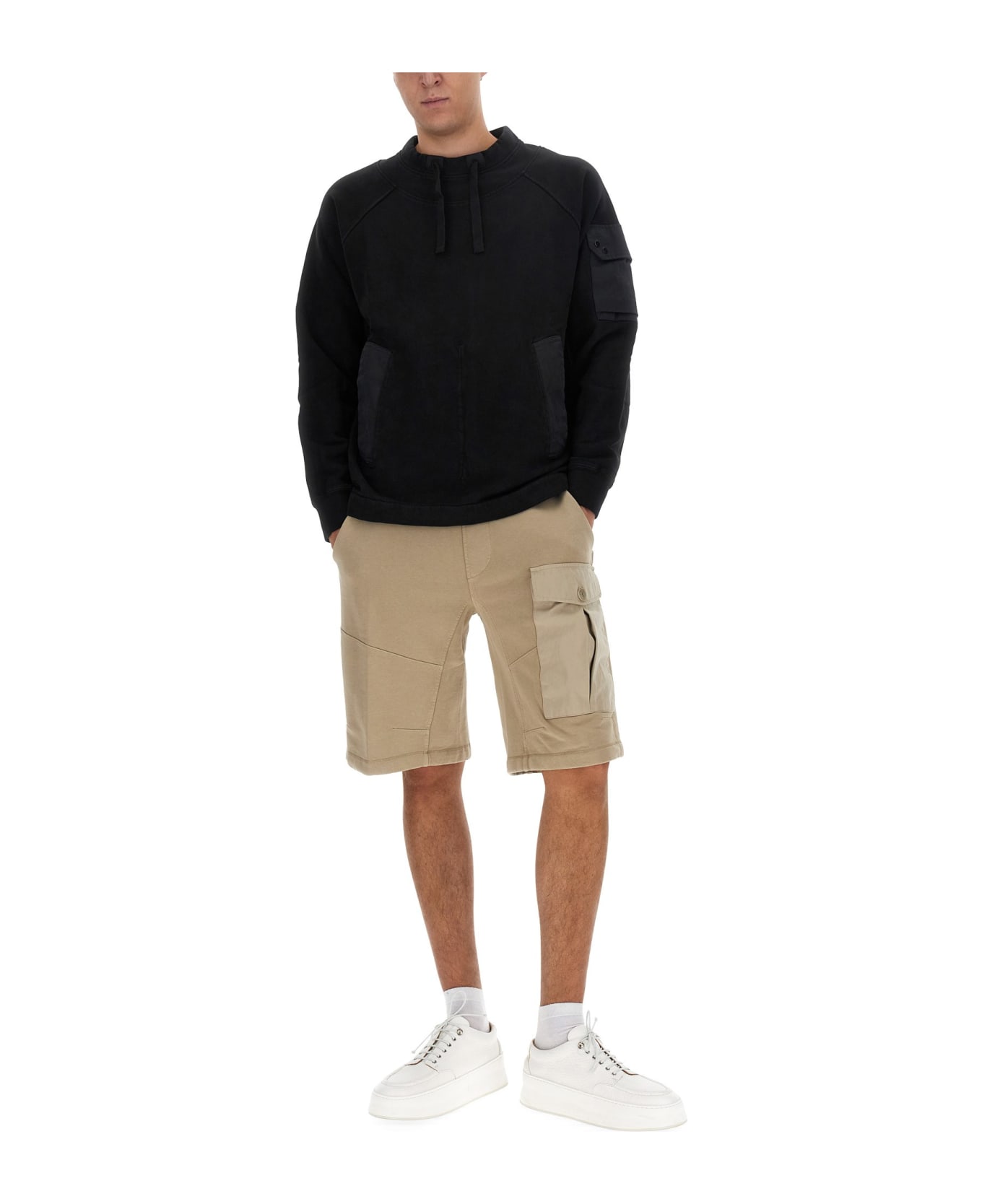 Ten C Cotton Sweatshirt - NERO