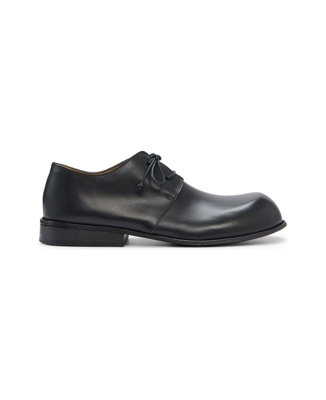 Marsell Muso Round Toe Lace-up Shoes - BLACK