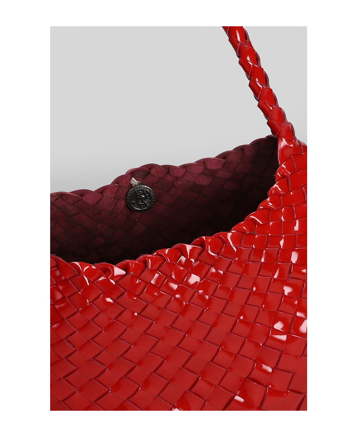 Dragon Diffusion Rosanna Mini Hand Bag In Red Leather - red