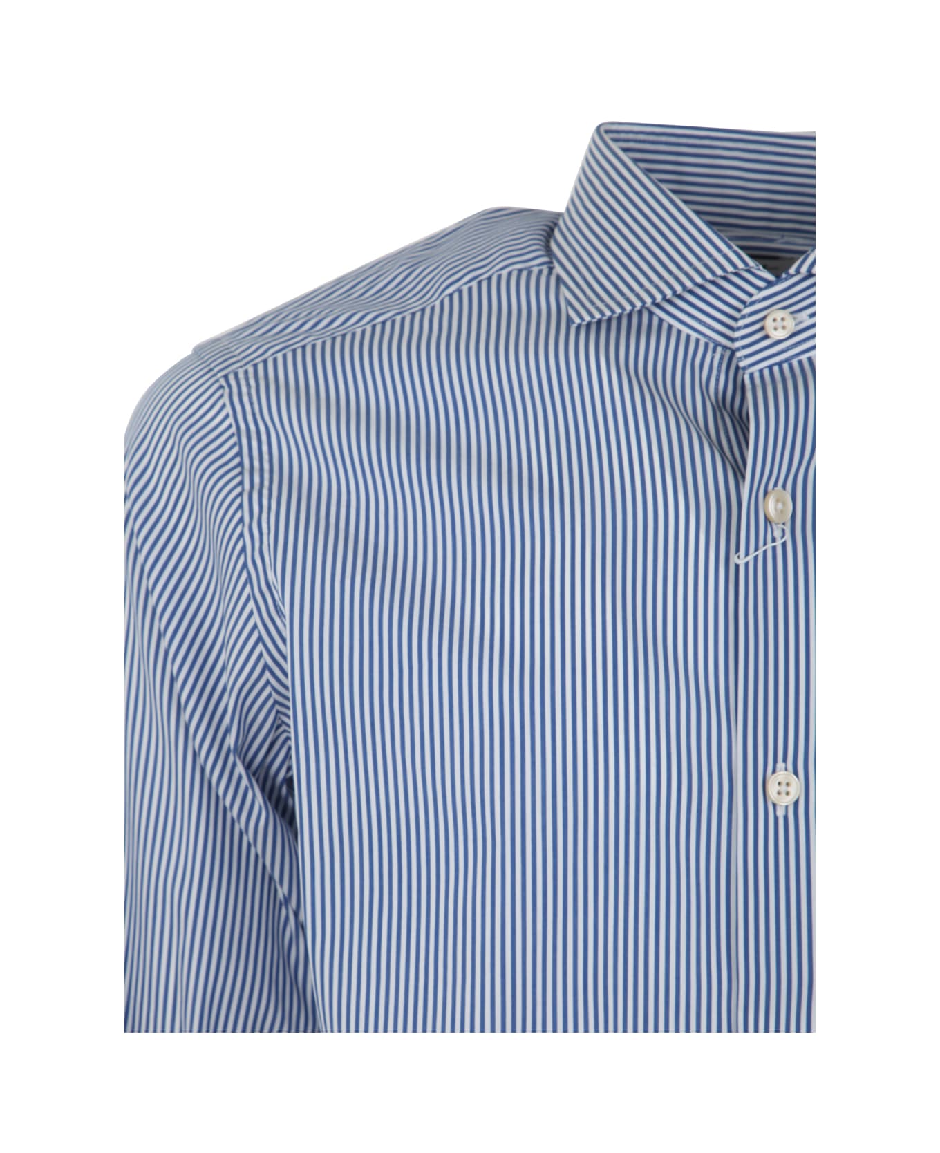 DNL Shirt - White Blue シャツ