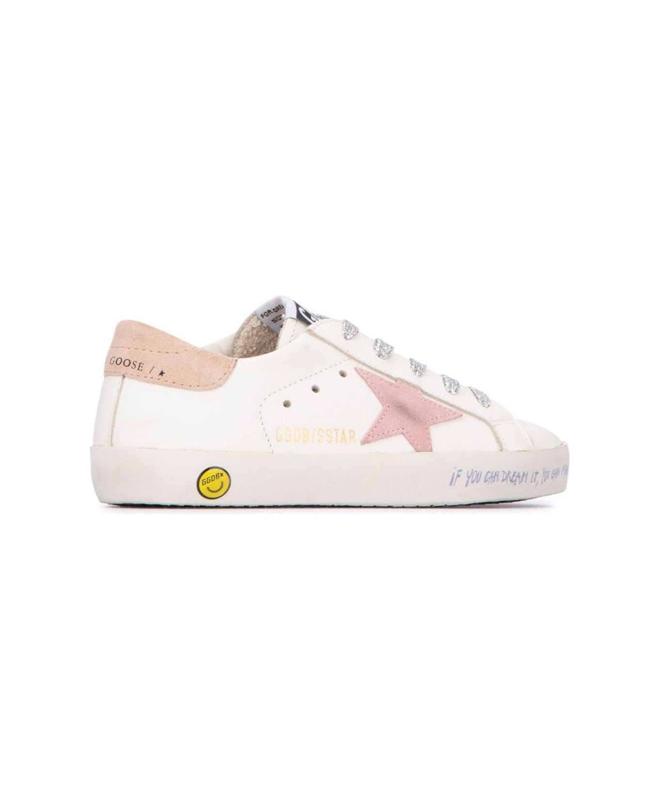 Golden Goose Super-star Low-top Sneakers - Bianco/rosa