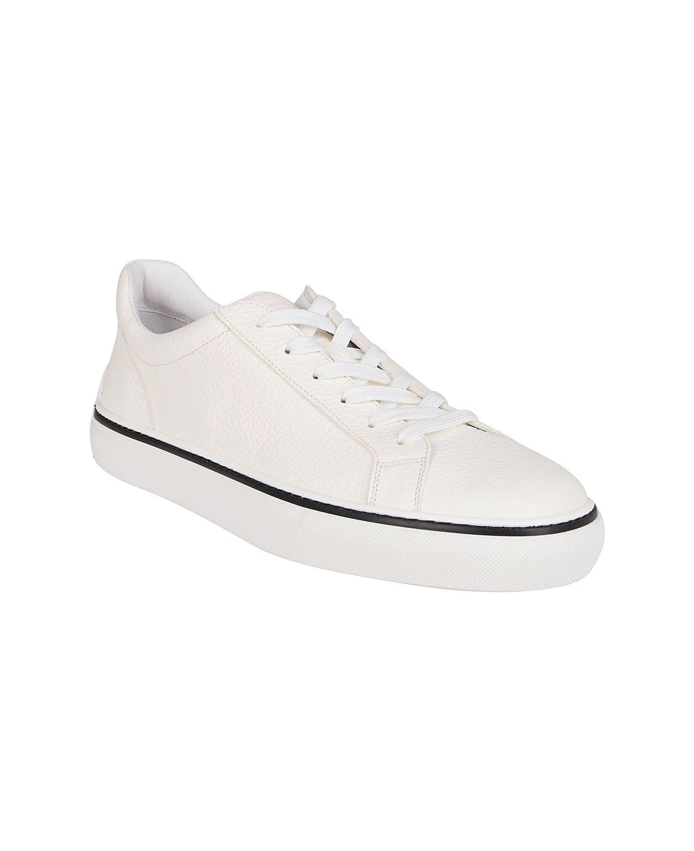 Tod's Contrasting Stripe Low-top Sneakers - White