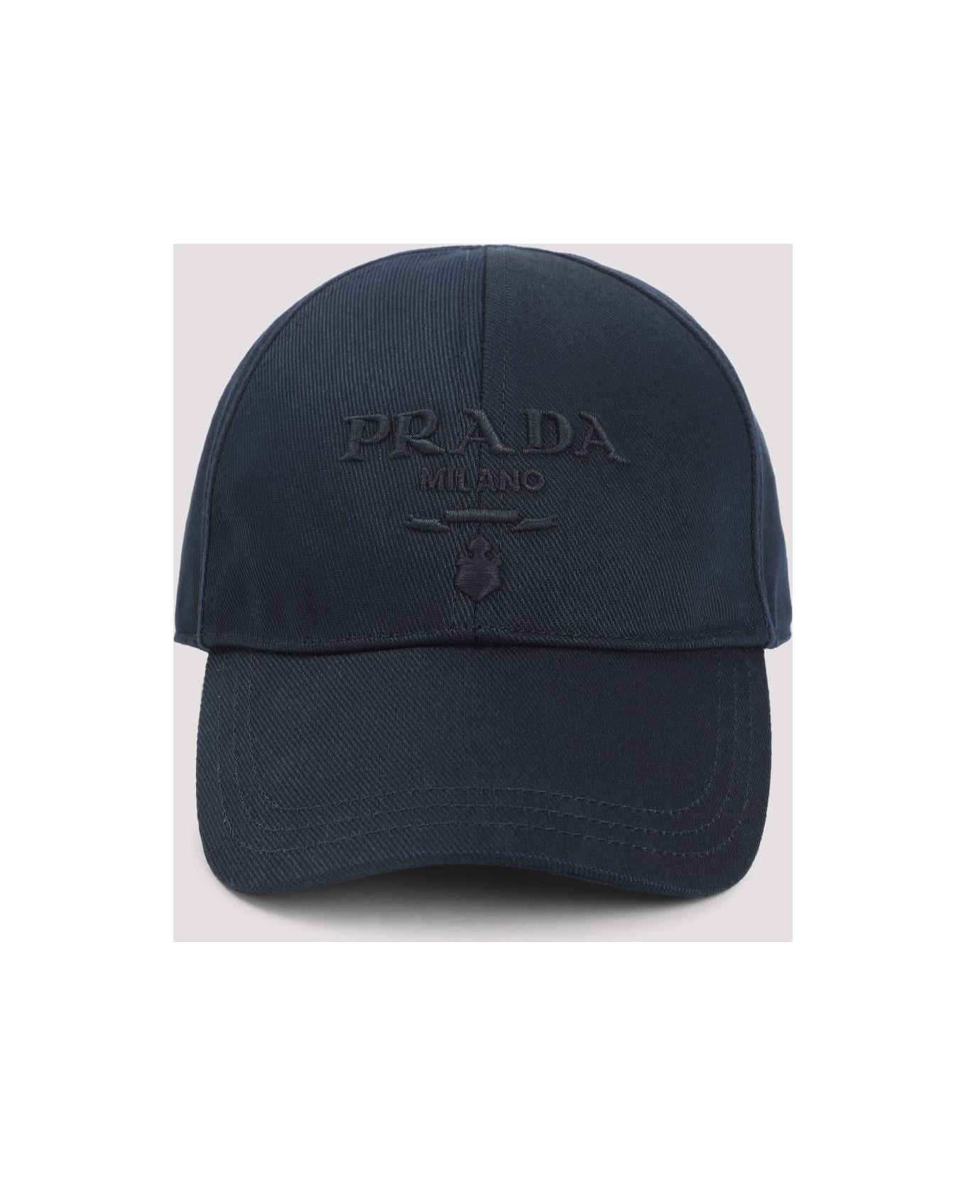 Prada Cotton Baseball Hat - Bleu
