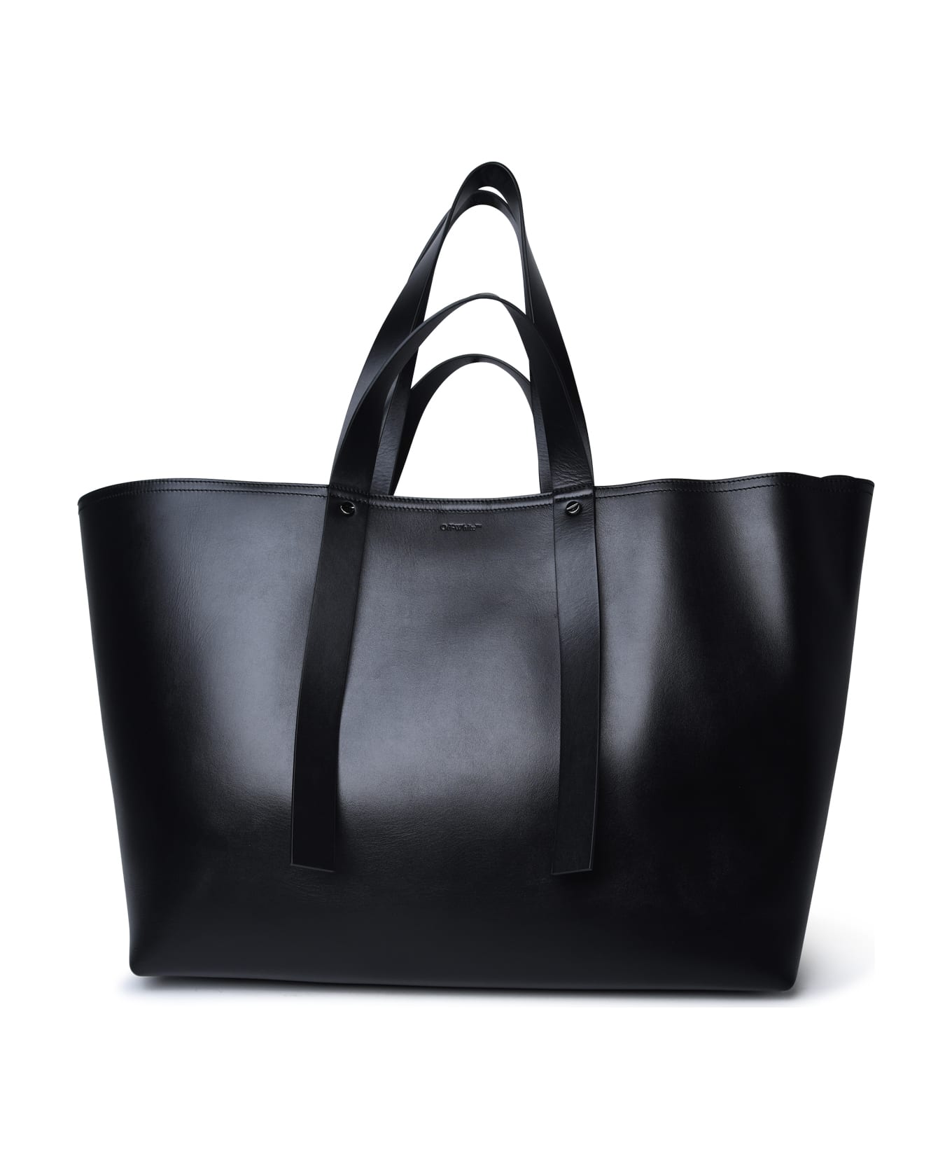 Off-White Leather Bag - Black