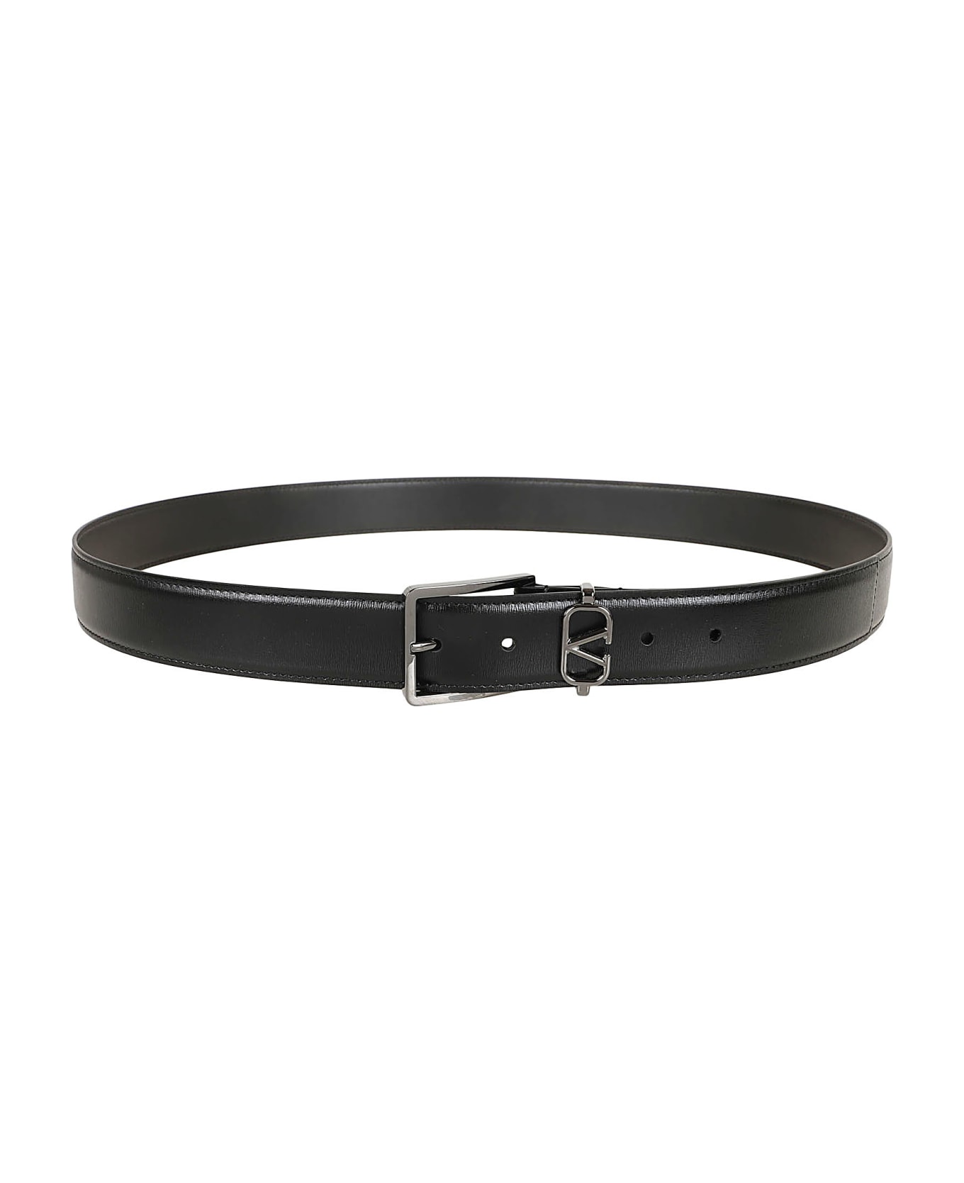 Valentino Garavani Buckle Belt H. 35 Mini Vlogo Signature - No Nero