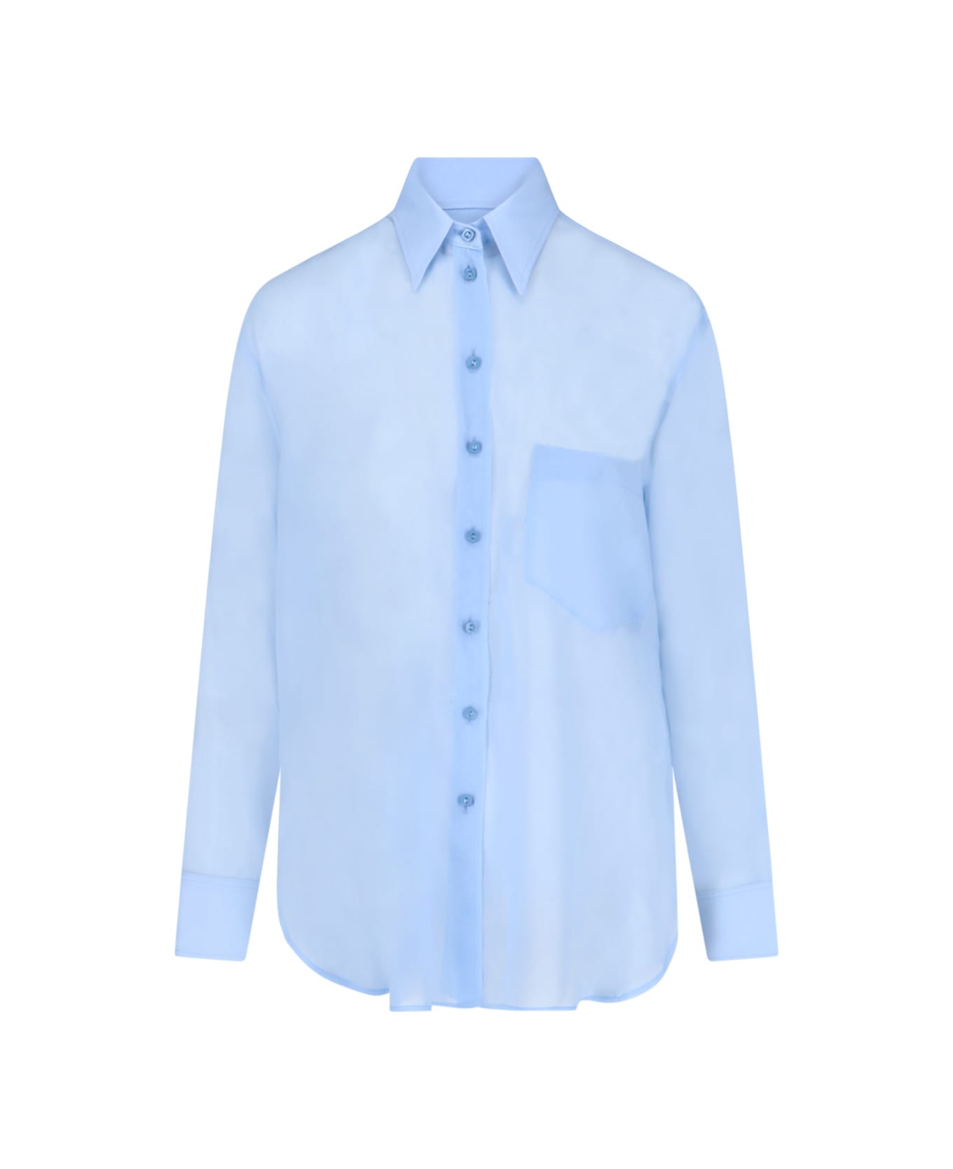The Seafarer Silk Shirt - Light Blue