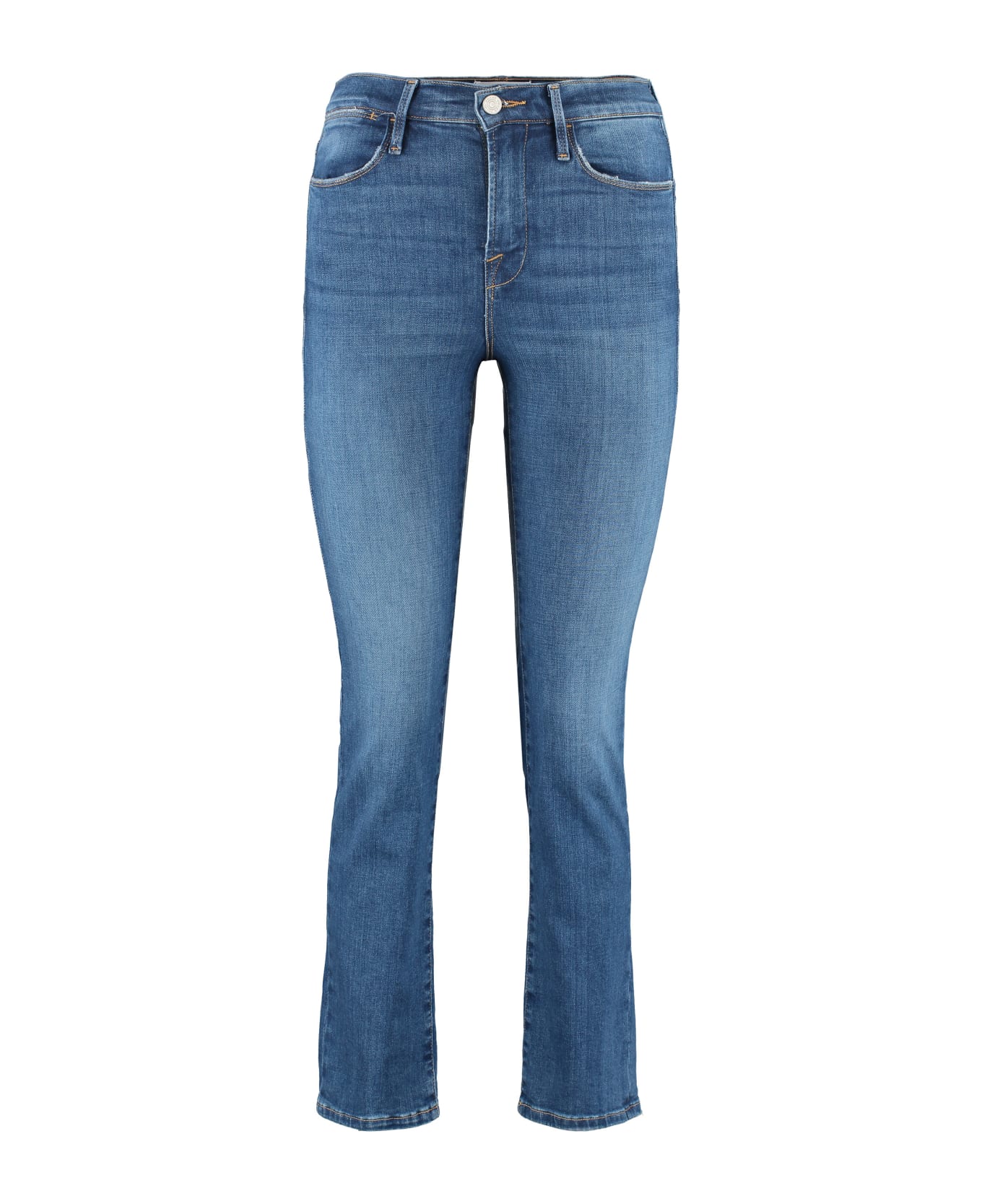 Frame Le High Straight Jeans - Denim