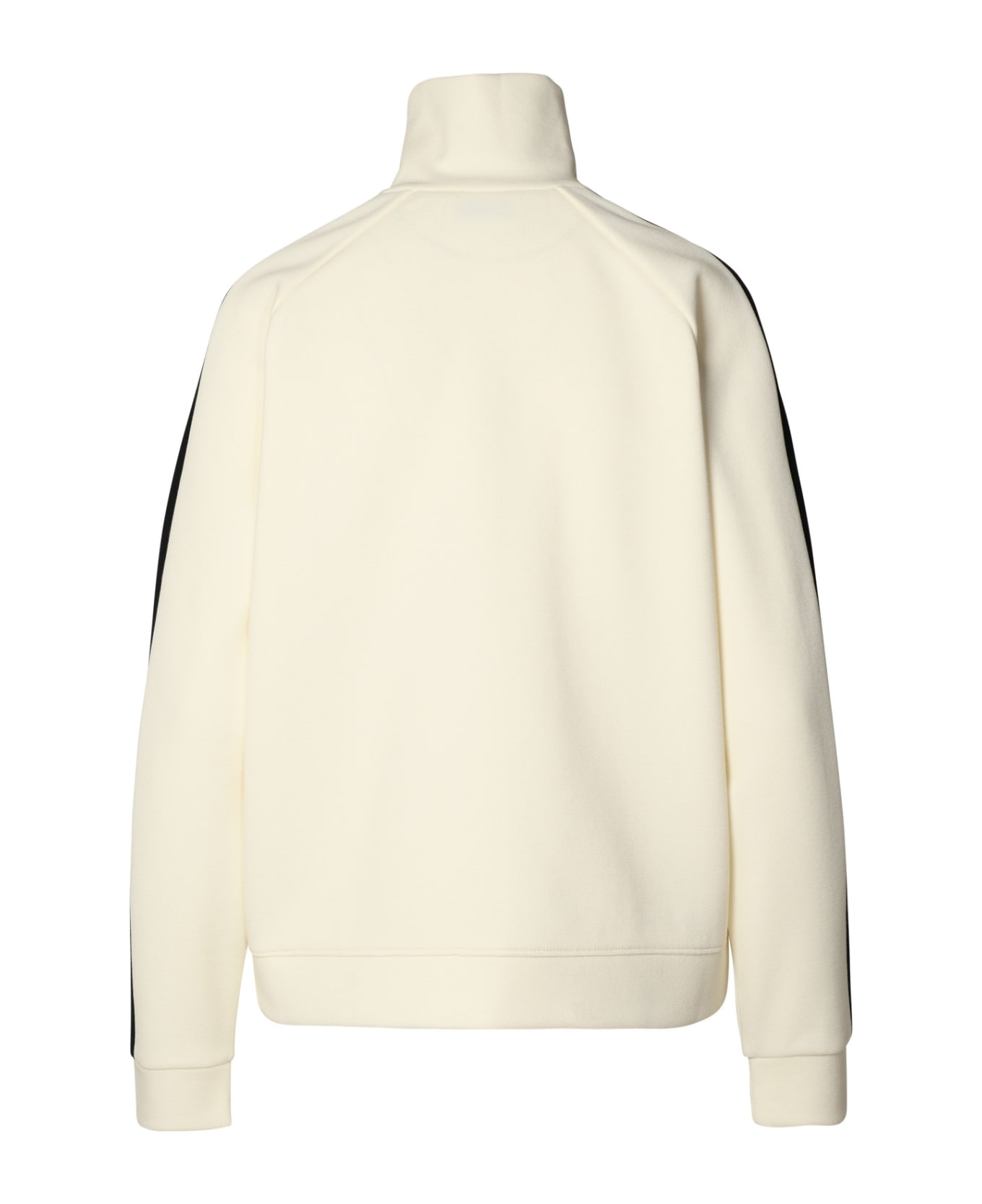 Moncler Ivory Cotton Blend Sweatshirt - White ジャケット