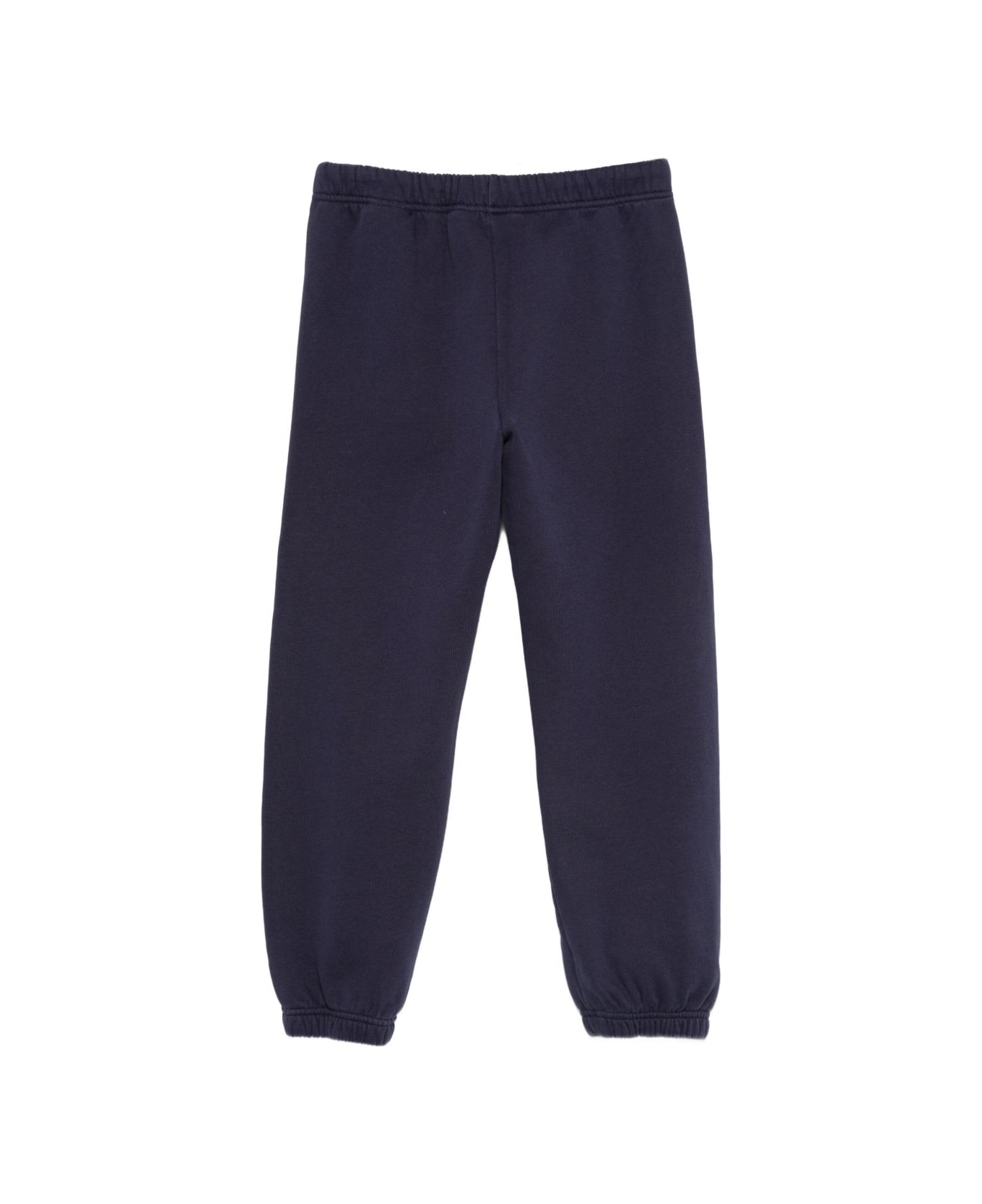 Palm Angels Navy Blue Cotton Trousers - Blue ボトムス