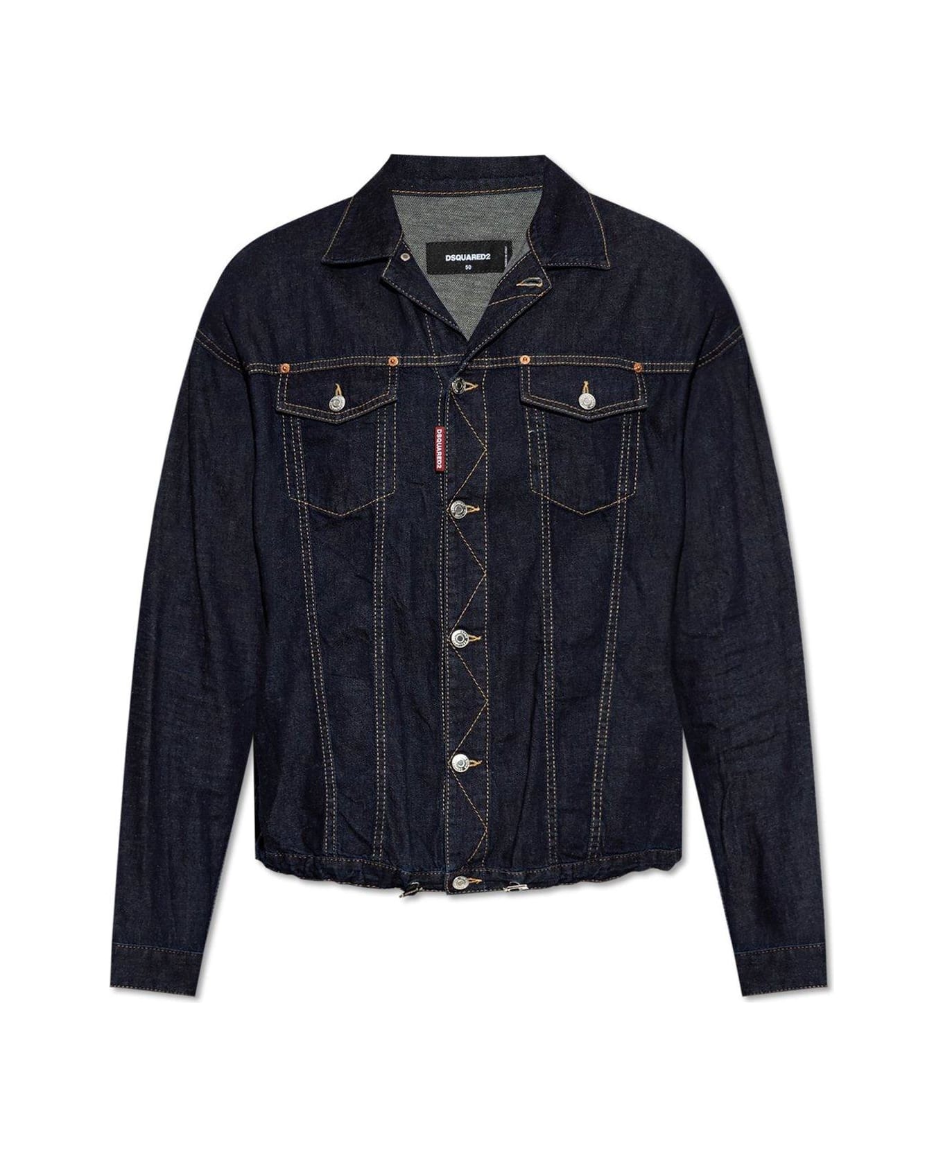 Dsquared2 Summer Lovers Drawstring Shirt - BLUE